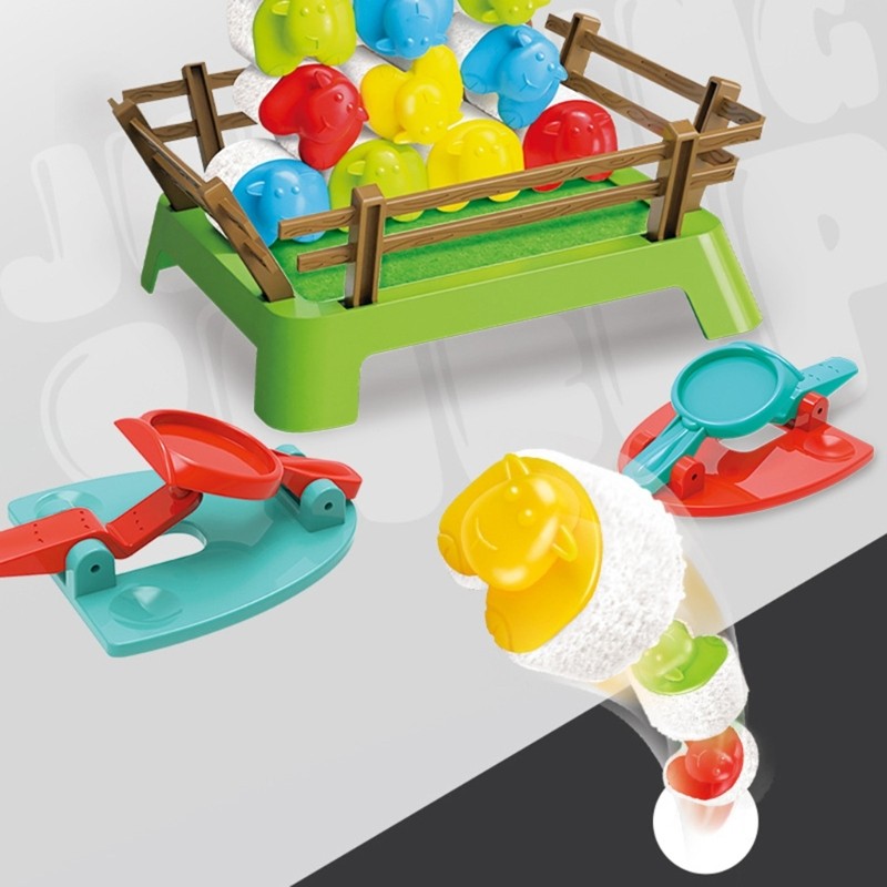 Children Fun Sheep Catapulting Elastic Plaything For Hand Eye Coordination