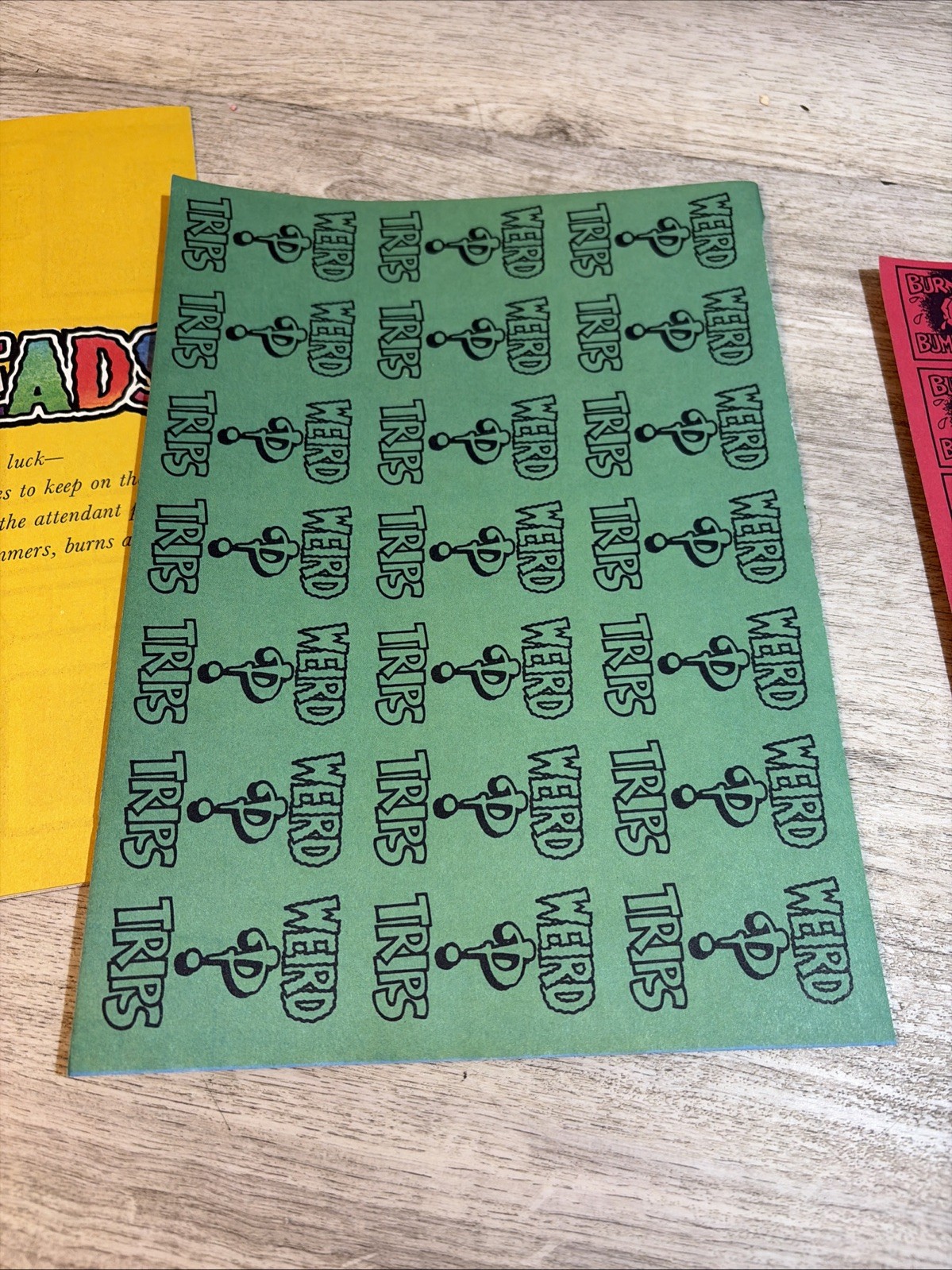 FABULOUS FURRY FREAK BROTHERS Pull Out GAME-1971-RARE- “FED”N” HEADS” COMPLETE