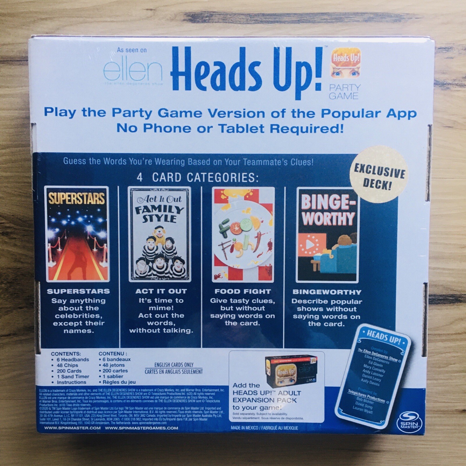 Heads Up! Family Party Game Trivia As seen on Ellen . Brand New 3rd edition