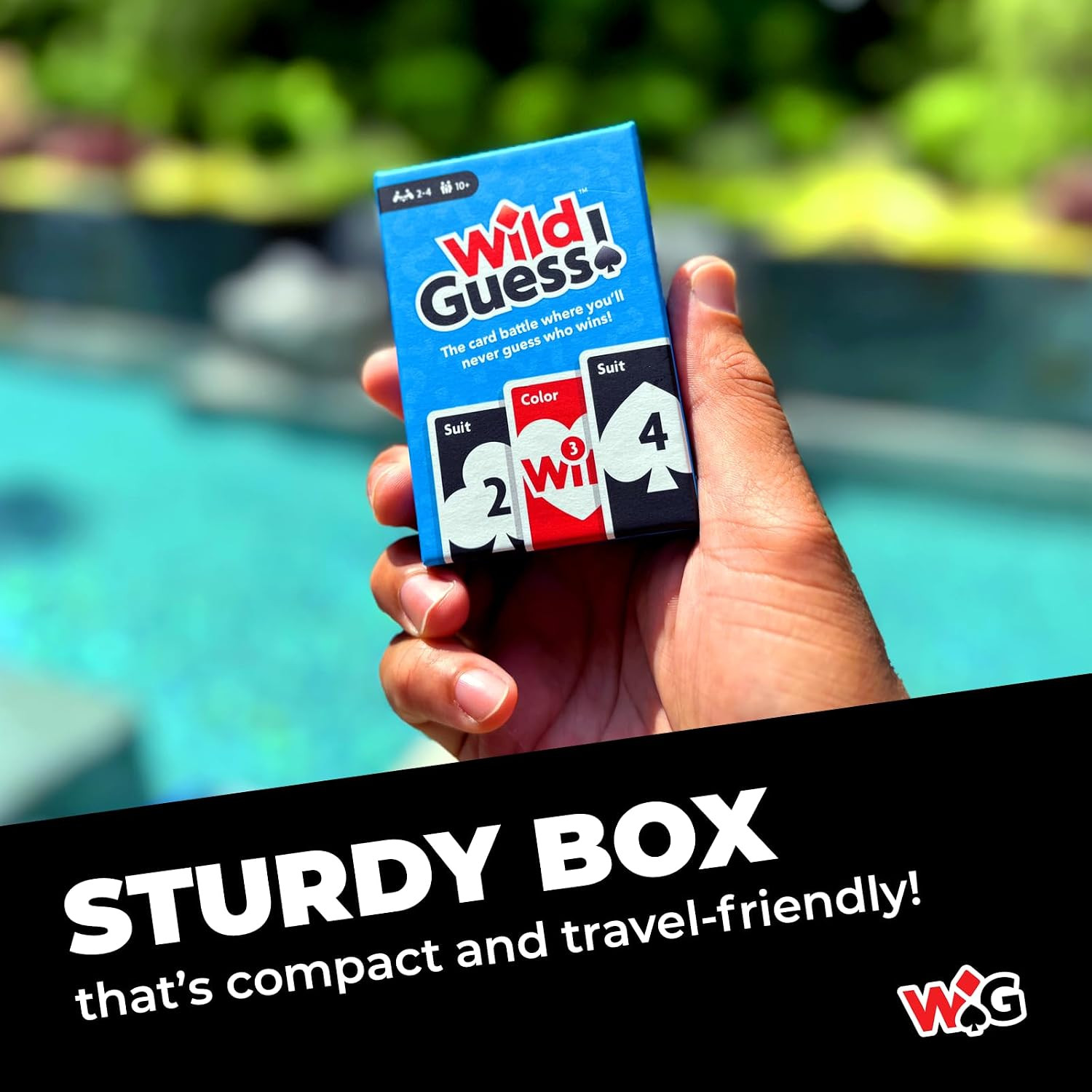 Wild Guess Card Game for 2-4 Players Fast-Paced Family Game Night Fun Ages 10+