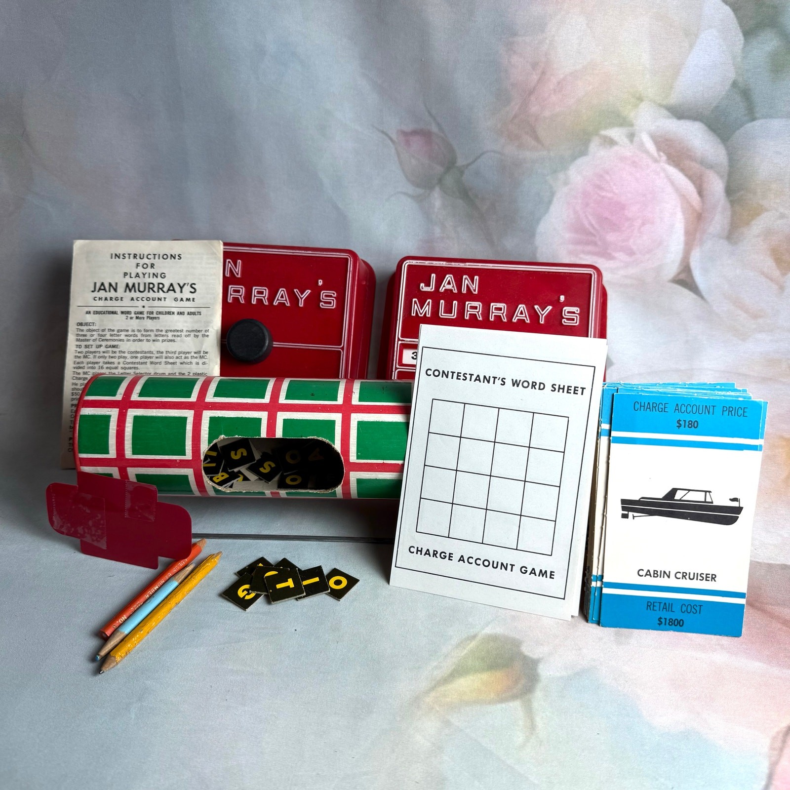 Vintage 60s Lowell Toy Jan Murray’s TV Word Game Board Game