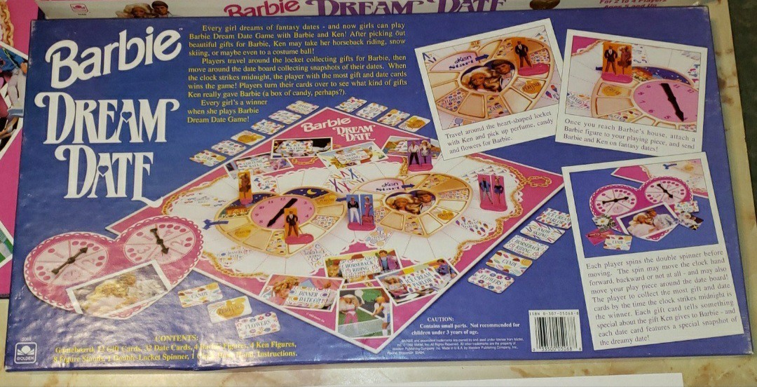 Barbie Dream Date Board Game 1992 Golden DOUBLE CLICK PHOTOS-FULL