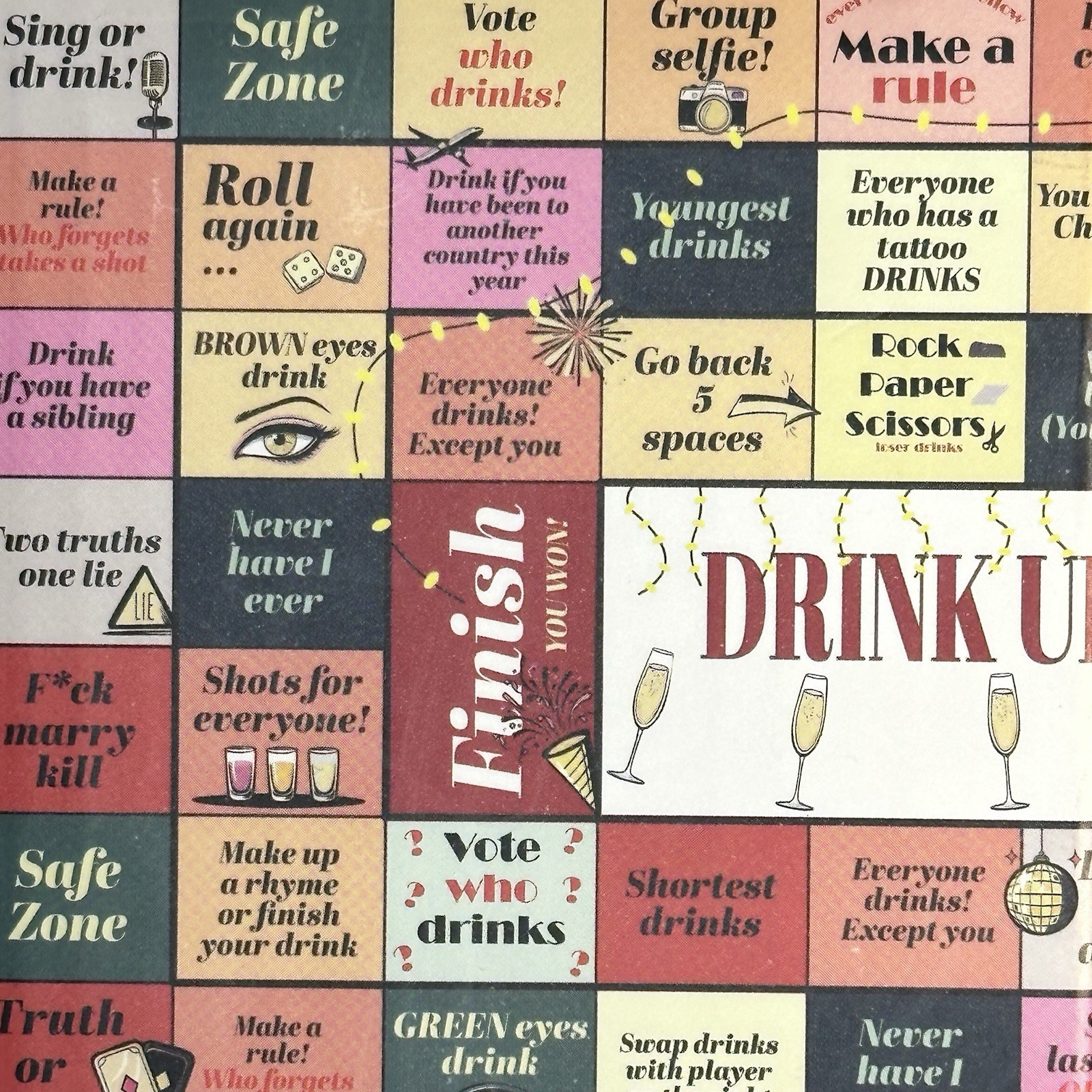 Drinking Board Game Adults 21+ 2-8 Players Social party Holiday Entertainment
