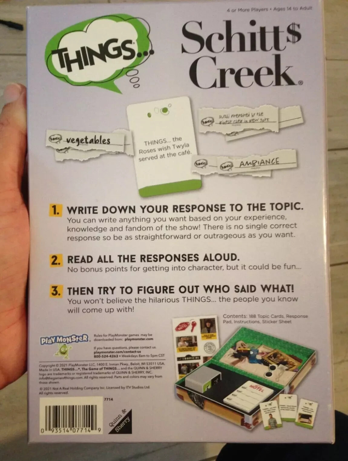 PlayMonster Things Board Game – Schitt’s Creek Edition