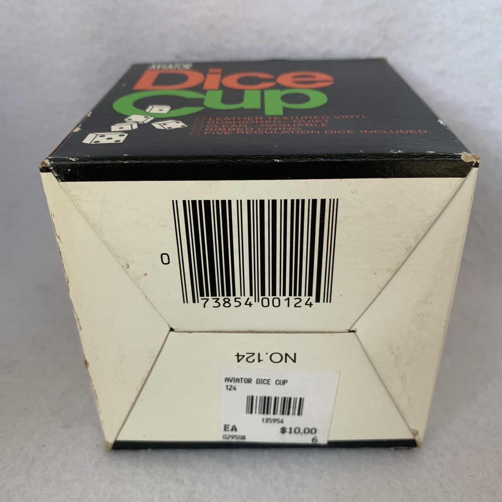 Aviator VTG Dice Cup w/ 5 Dice Included | Yahtzee Liar’s Dice 3-Man