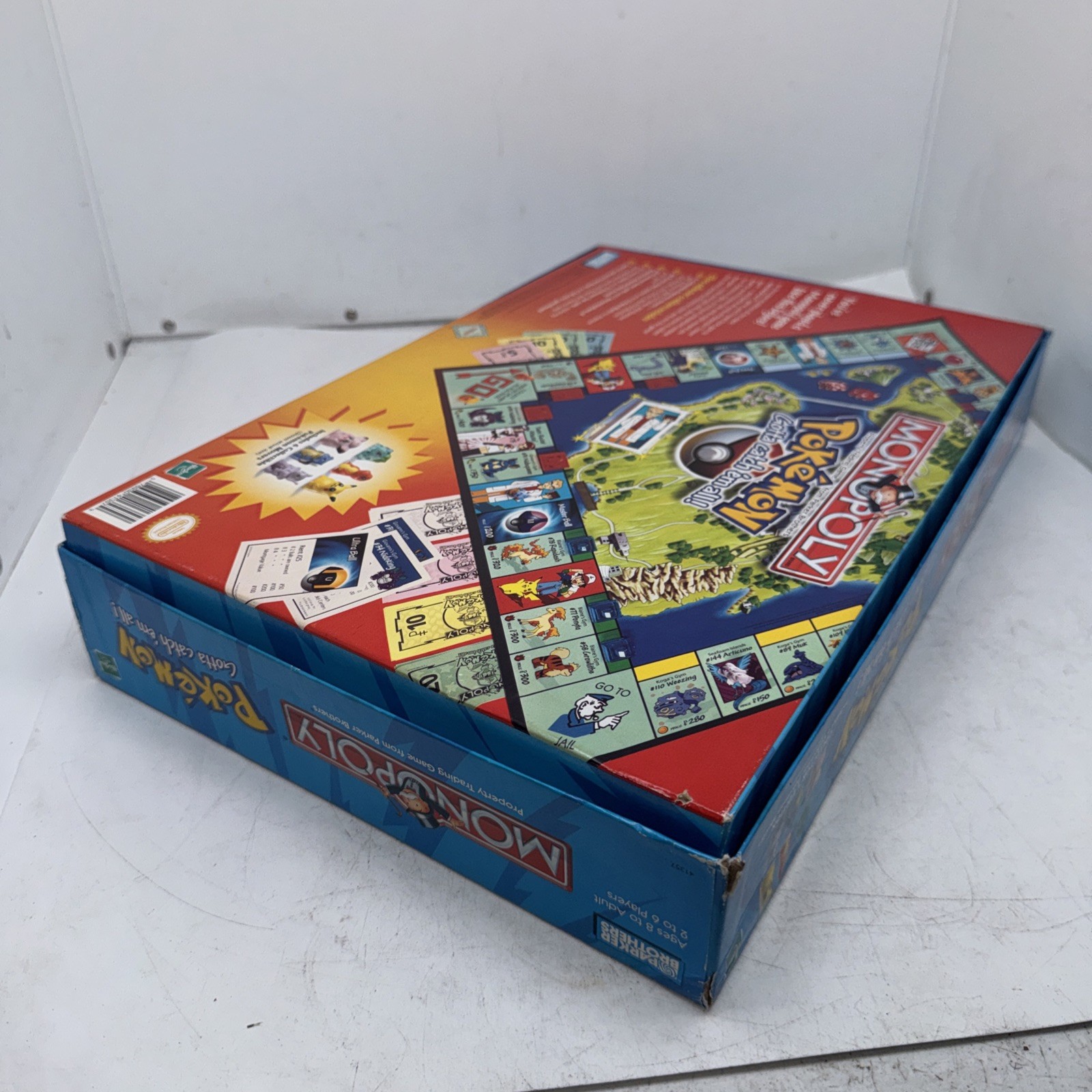1999 Monopoly Pokemon Board, Manual, Money, Box Replacement Parts