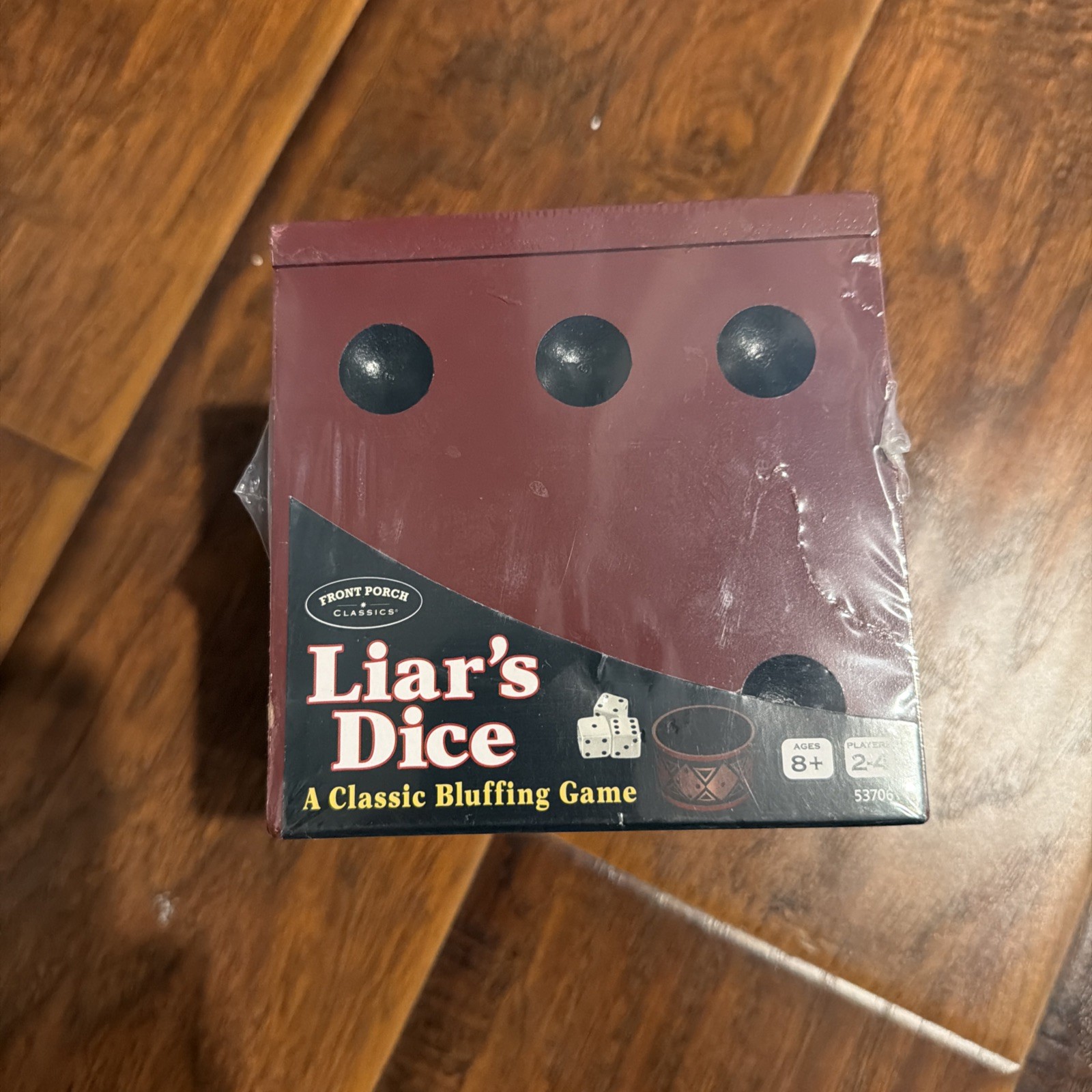 Liar’s Dice – A Classic Bluffing Game – Wood Box – Front Porch Classics 2014