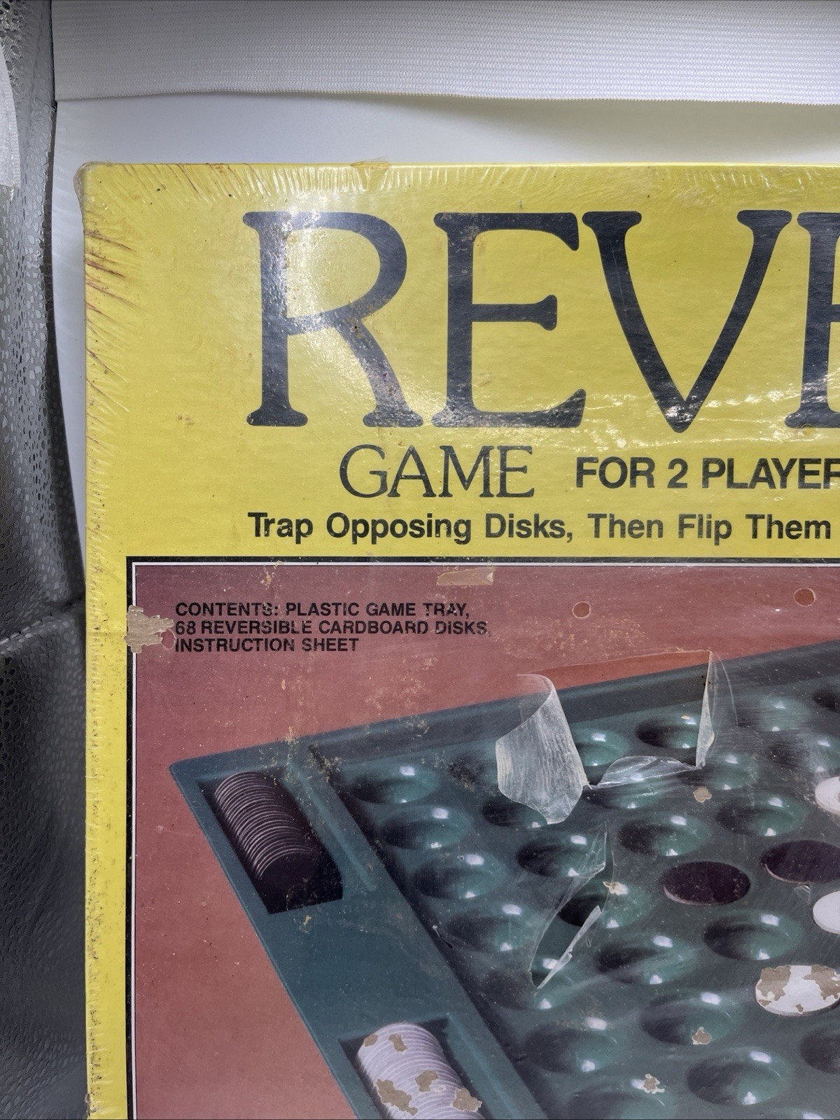 REVERSI BOARD GAME, WHITMAN New Old Stock 1984 : Factory Sealed .