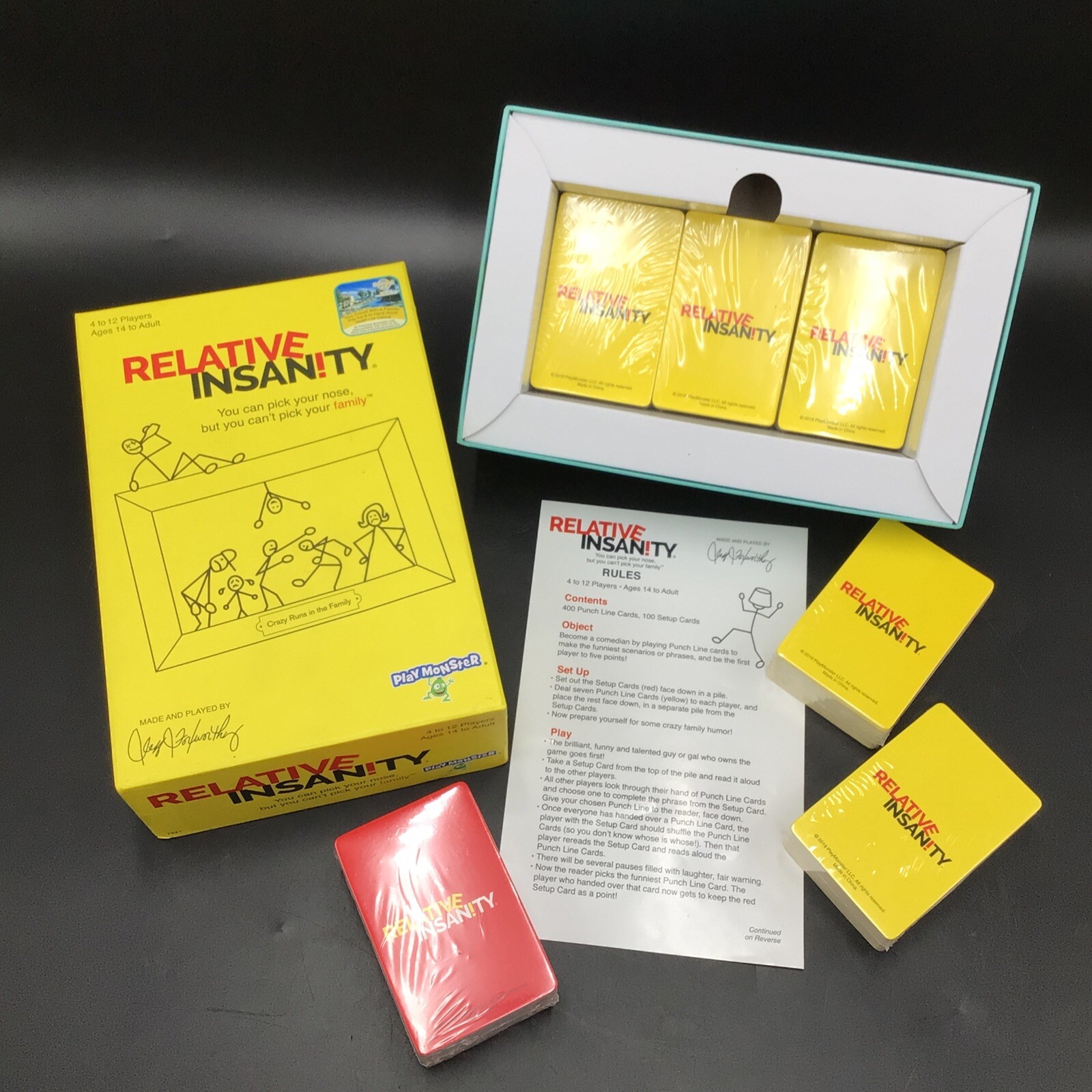 Relative Insanity Party Game Play Monster Created by Jeff Foxworthy | COMPLETE
