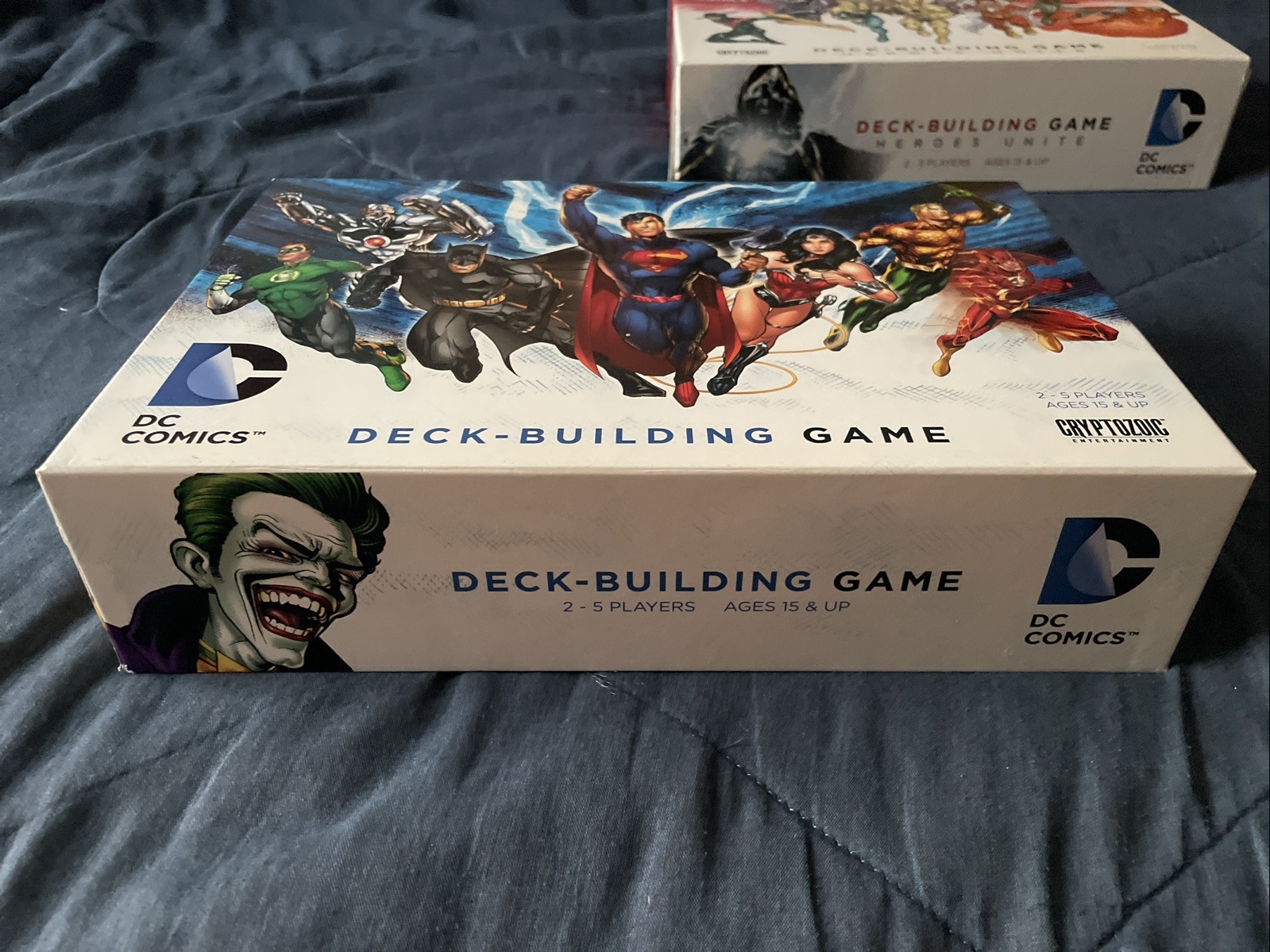 DC Deck-Building Game Original & Heroes Unite w Martian Manhunter Starfire Joker