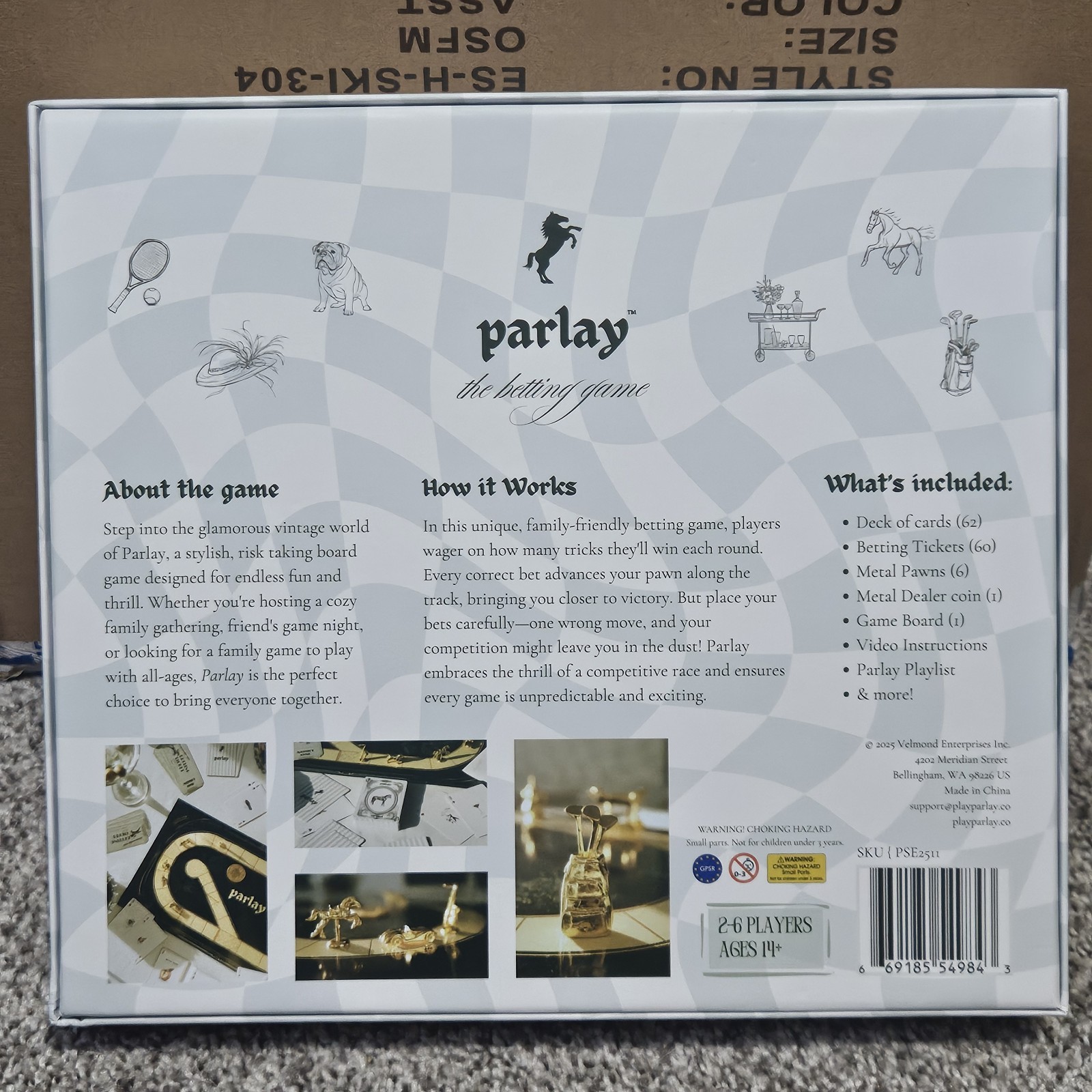 Parlay The Betting Game New Sealed Strategic Board Open Box Kickstarter PSE2511