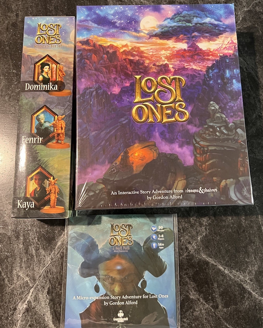 Lost Ones Core Game & A Dark Path Expansion, W/ Miniature Box Set, New Sealed.