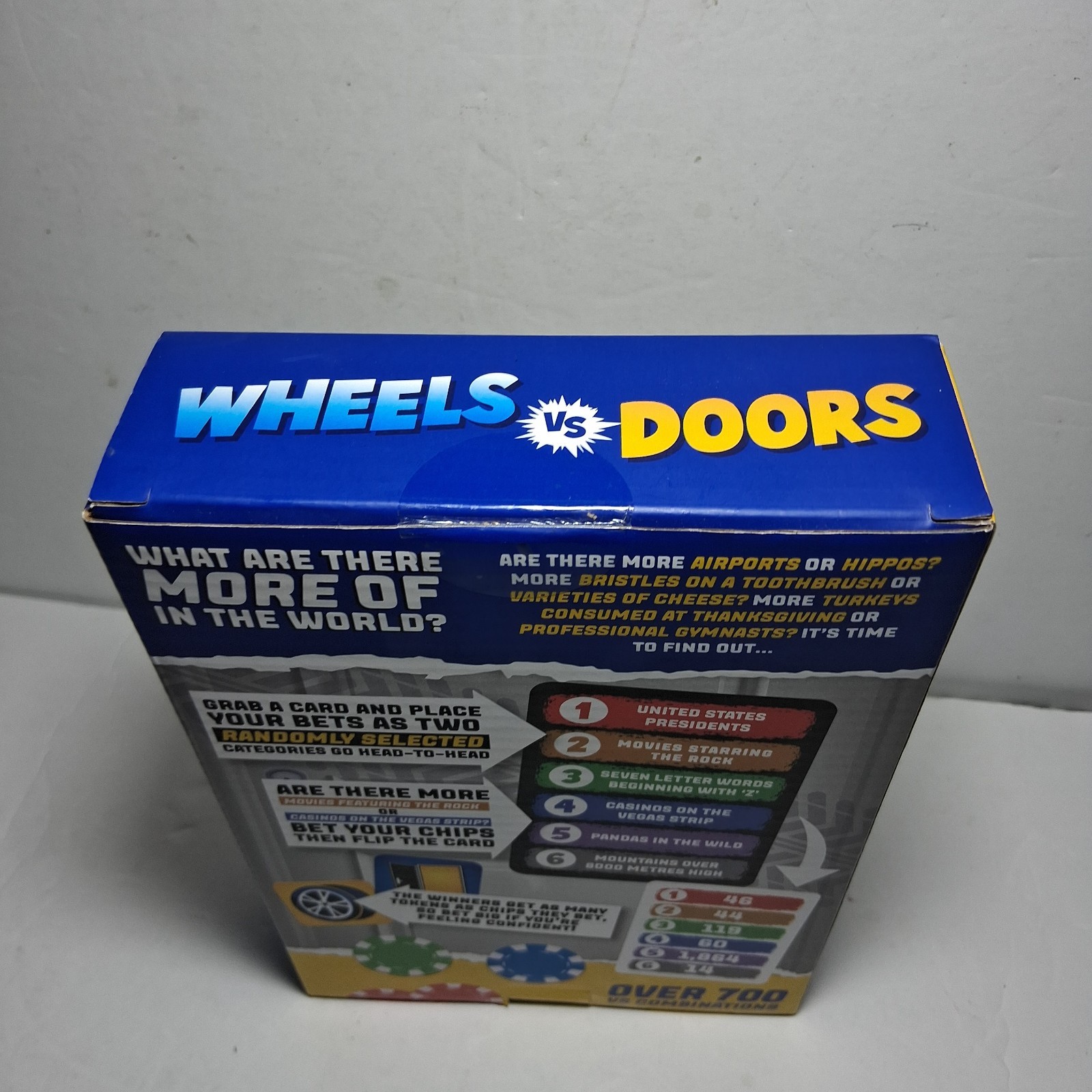 Fun Game Wheels VS. Doors Board Game New Multi Player Family Road Trip Games