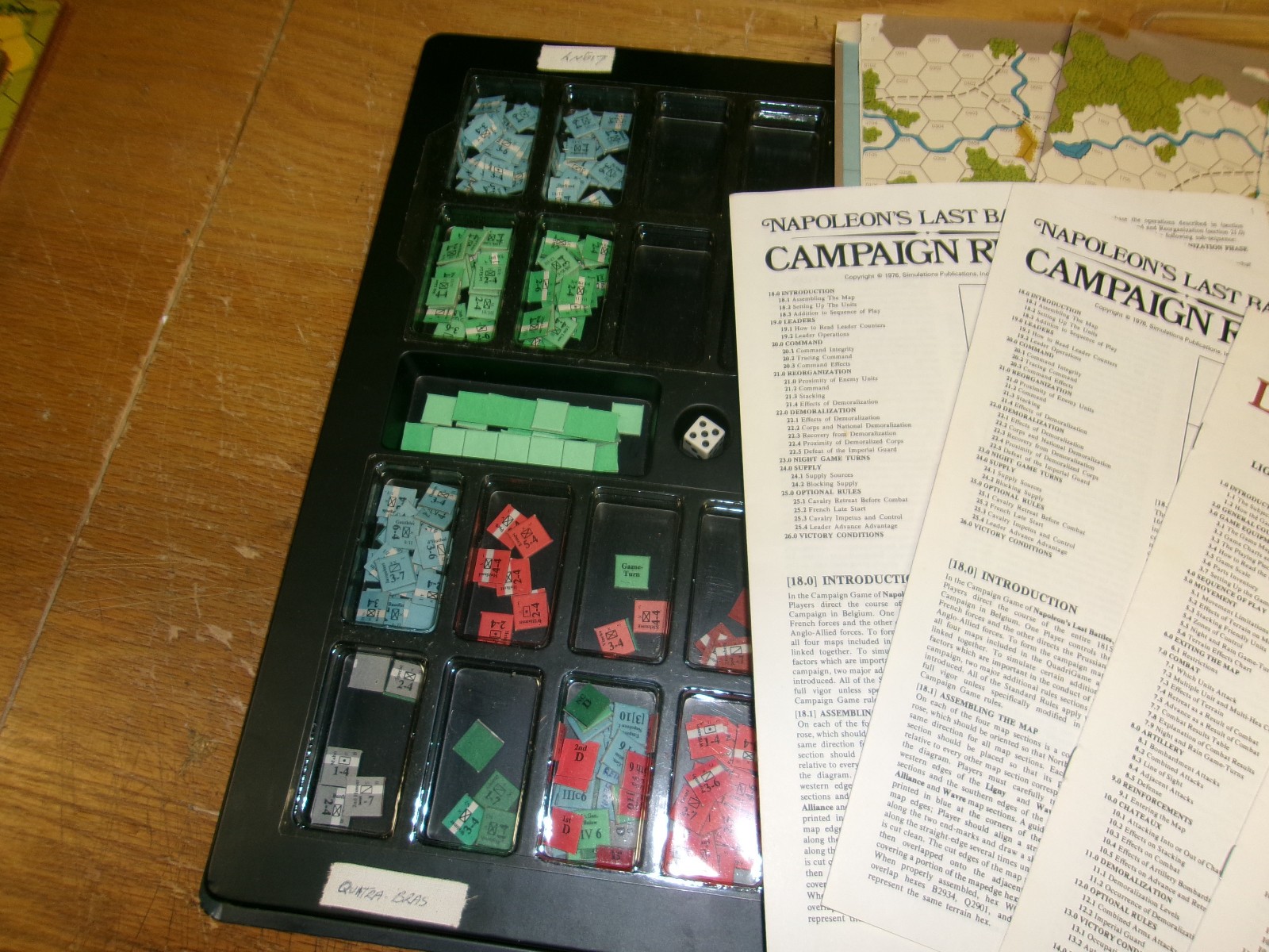 Napoleon’s Last Battles – SPI – Punched