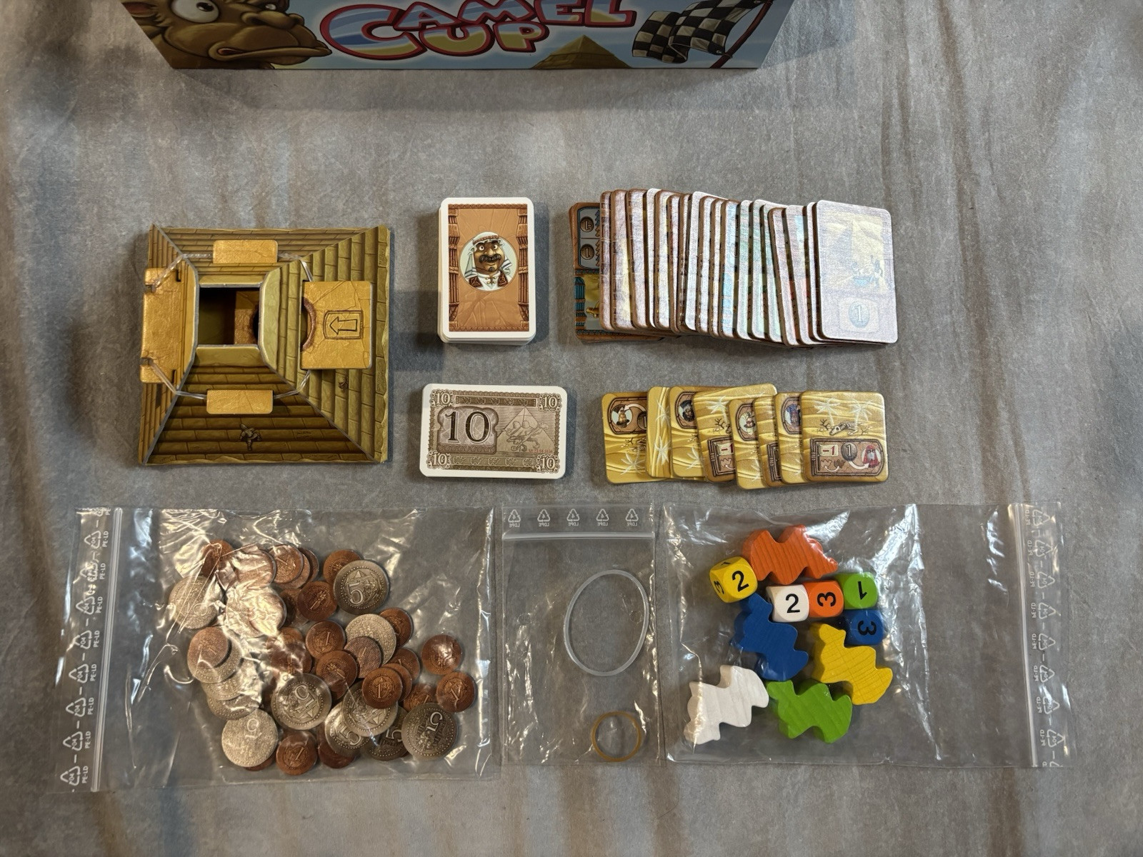 Camel Up / Cup Board Game – 100% Complete – Z-Man Games – Stephen Bogen Clean