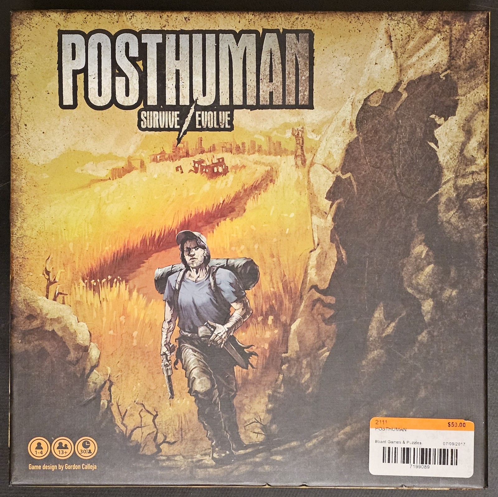 Post Human Survive / Evolve Board Game W/ Defiant Expansion – Good Condition