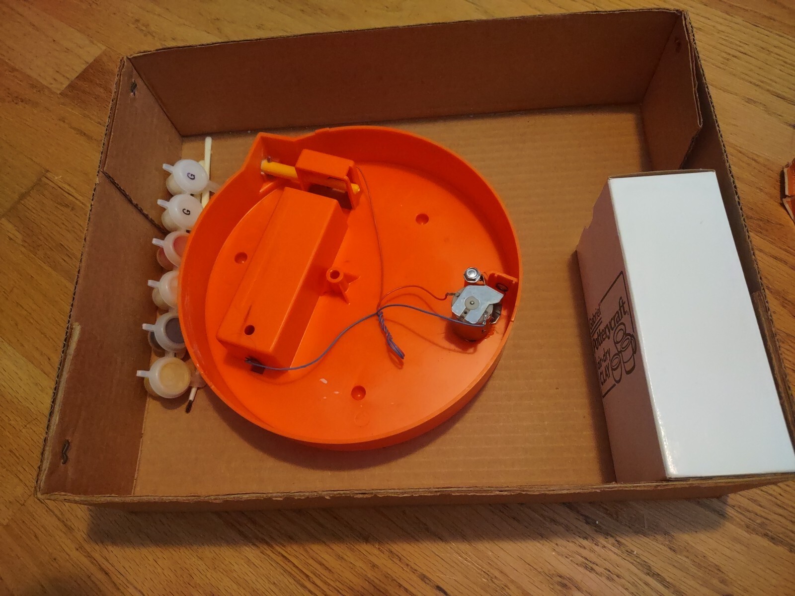 Vintage 1970s Toltoys motorized Pottors Wheel for 8 years and up