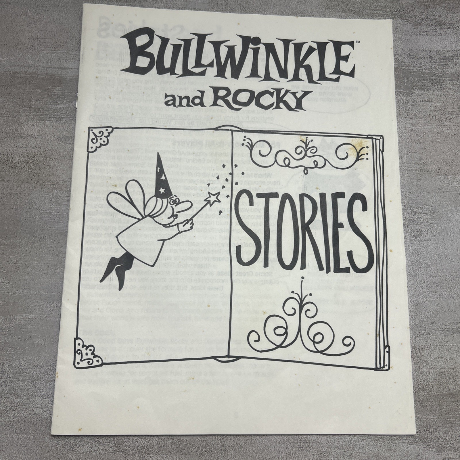 Vintage 1988 Rocky & Bullwinkle Role Playing Party Game Read Description