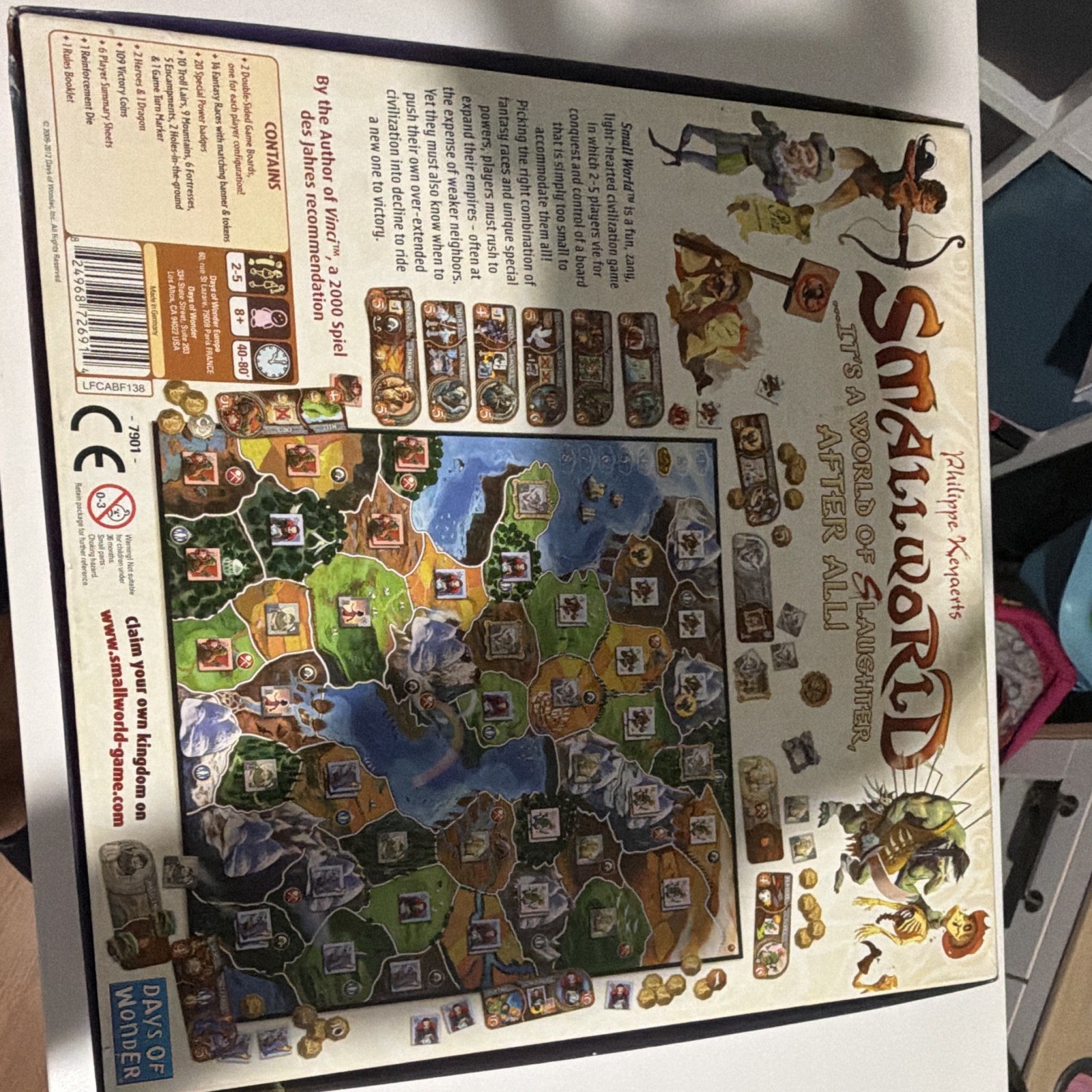 Days of Wonder Small World Fantasy Board Game w/ Dice, 2+ Players, 8+ (2010)