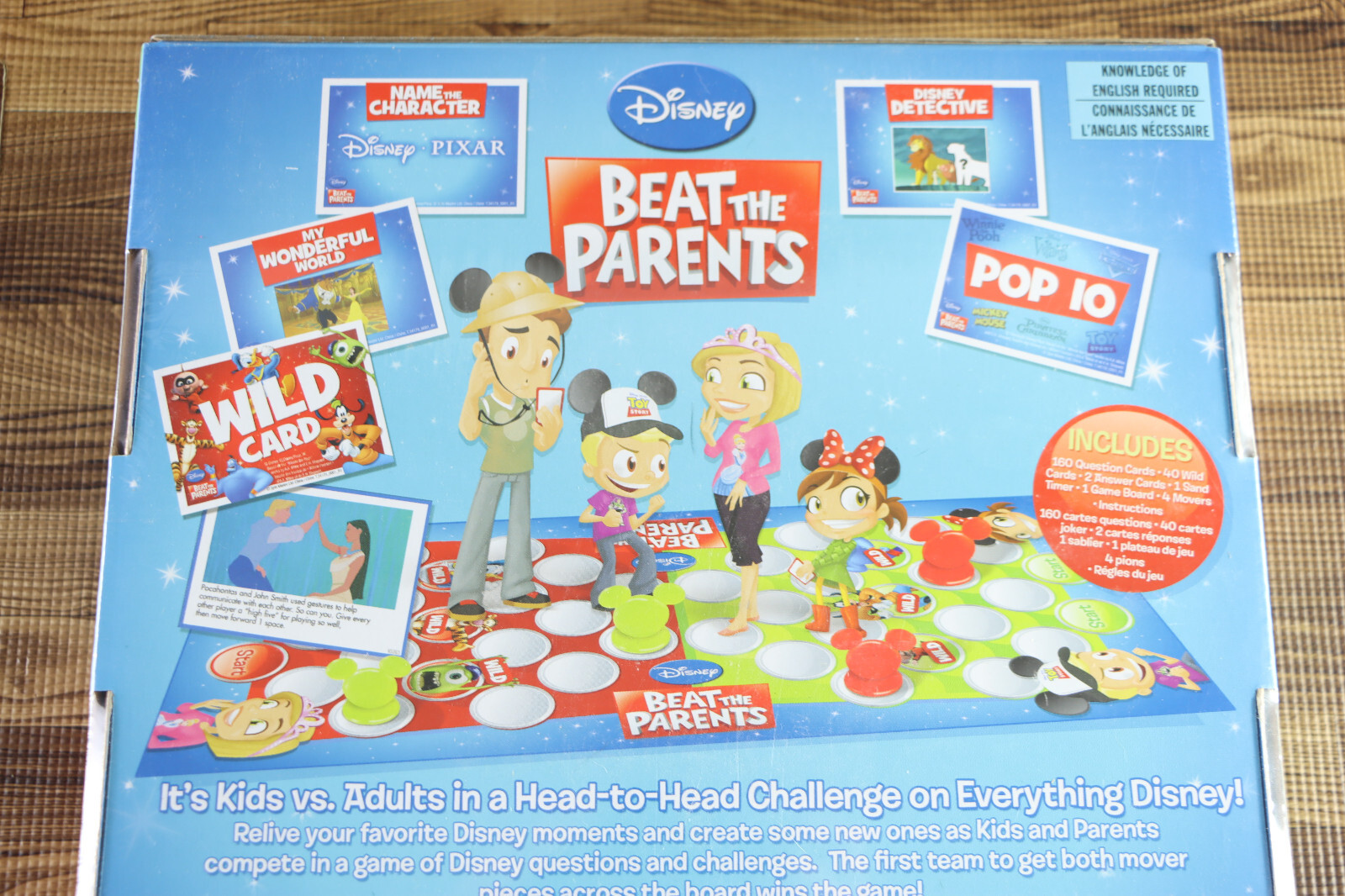 Disney Beat the Parents Kids vs. Grown Ups Who Knows Disney Best? Game SEALED