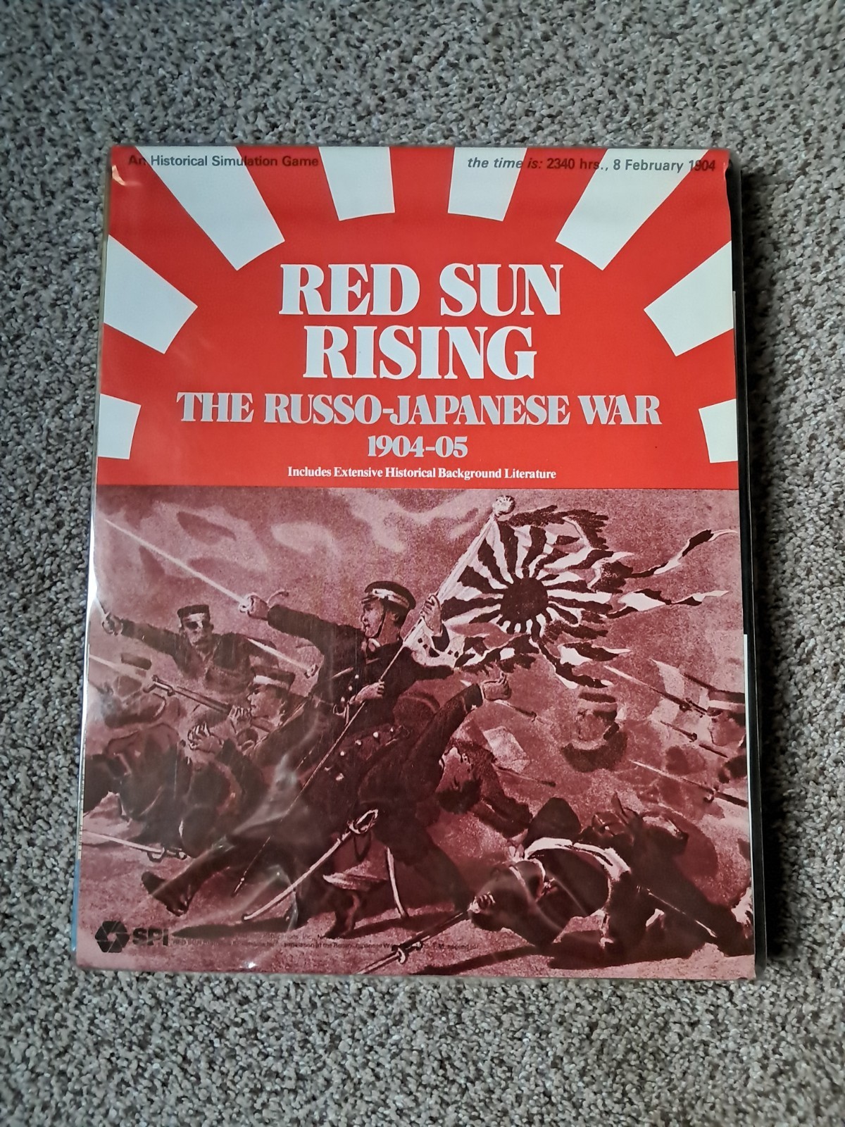 1977 SPI Red Sun Rising Vintage Board Game Russo-Japanese War Punched Complete T