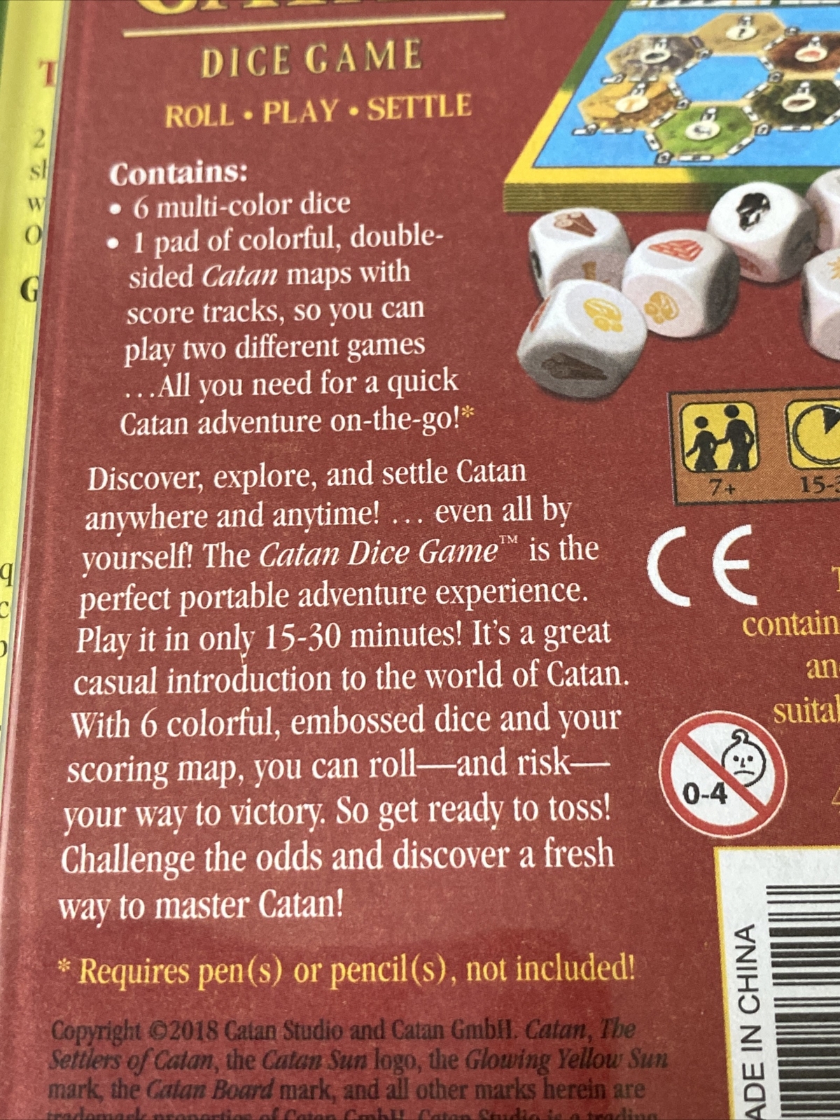 Catan Dice Game Clamshell Edition Studio CN3120 Settlers Family NEW Sealed