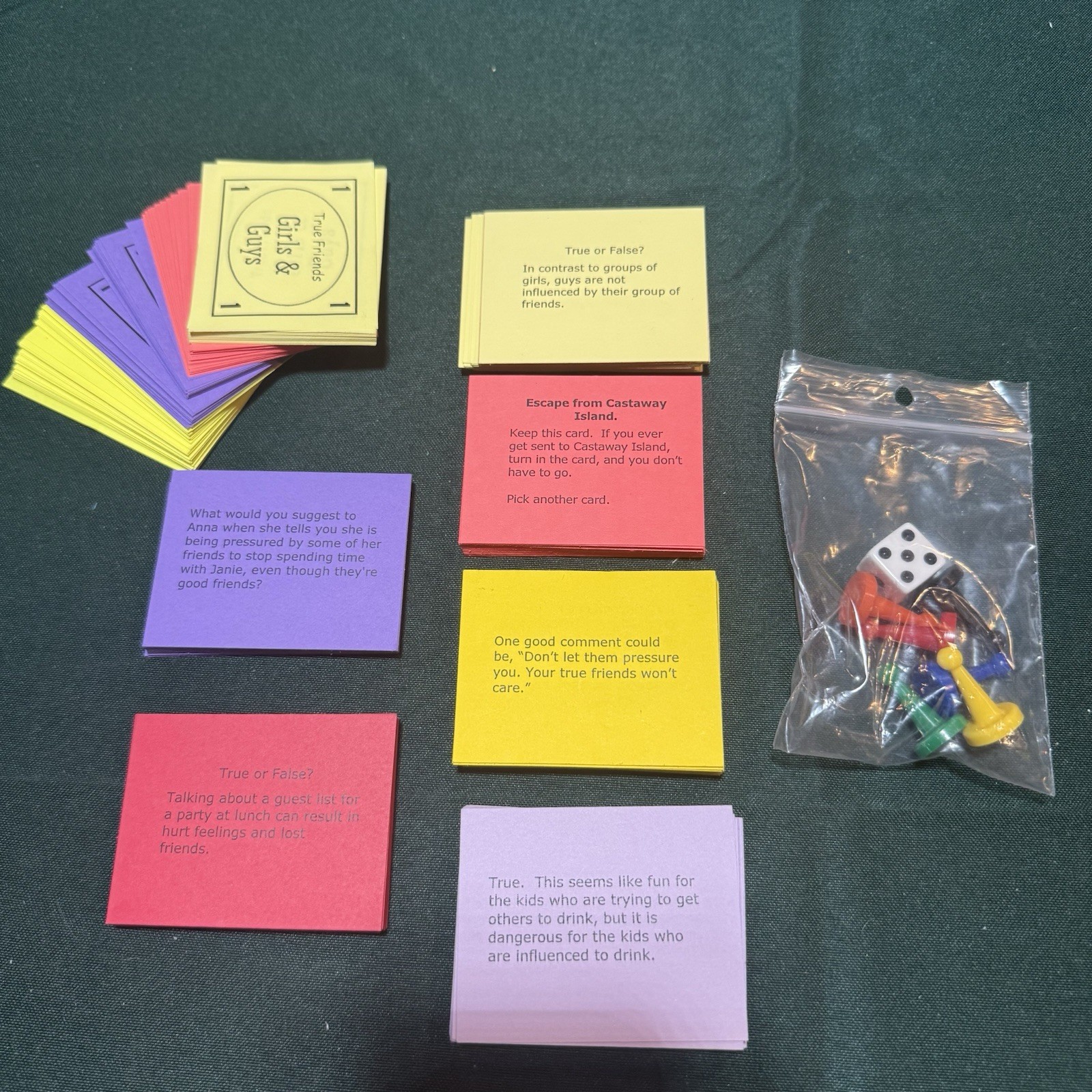Rare 2005 True Friends Board Game by Franklin Learning Systems Counseling