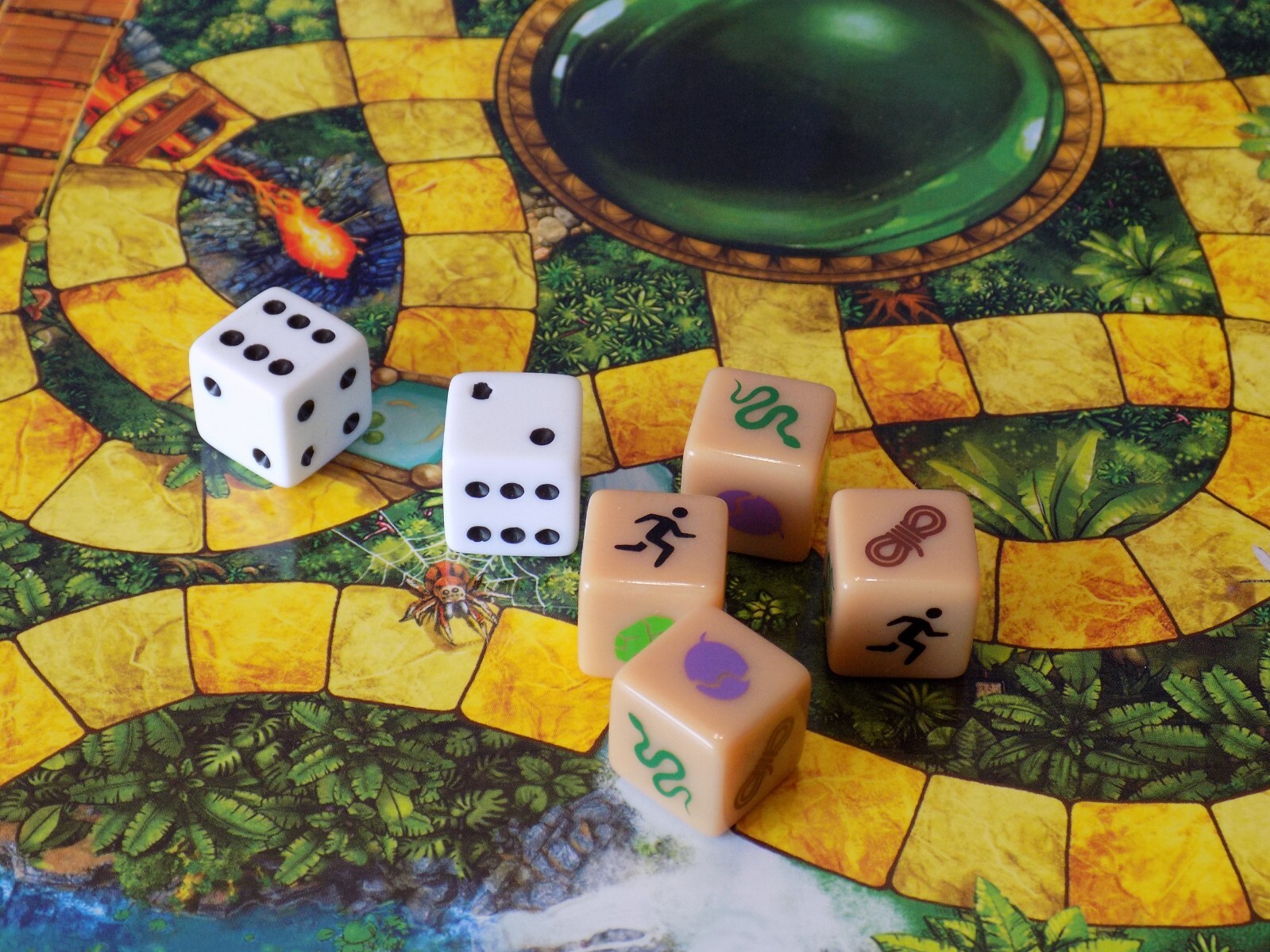 Jumanji Board Game Spinmaster 2021 For Parts or Play Adventurers Beware!