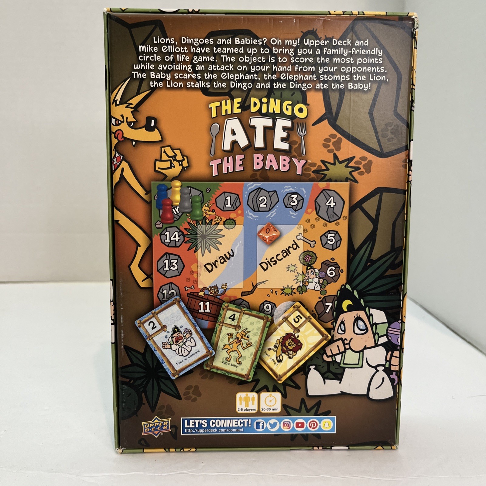 The Dingo Ate The Baby Multi-Player Fast Paced Board Game Upper Deck Company