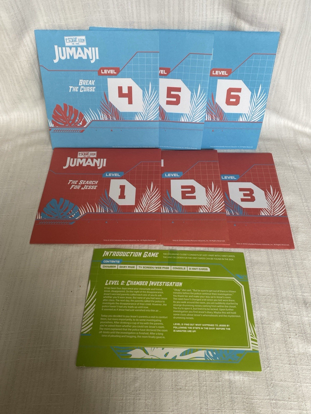 Jumanji Escape Room The Game -Complete & Tested, Opened But Never Used, Cardinal