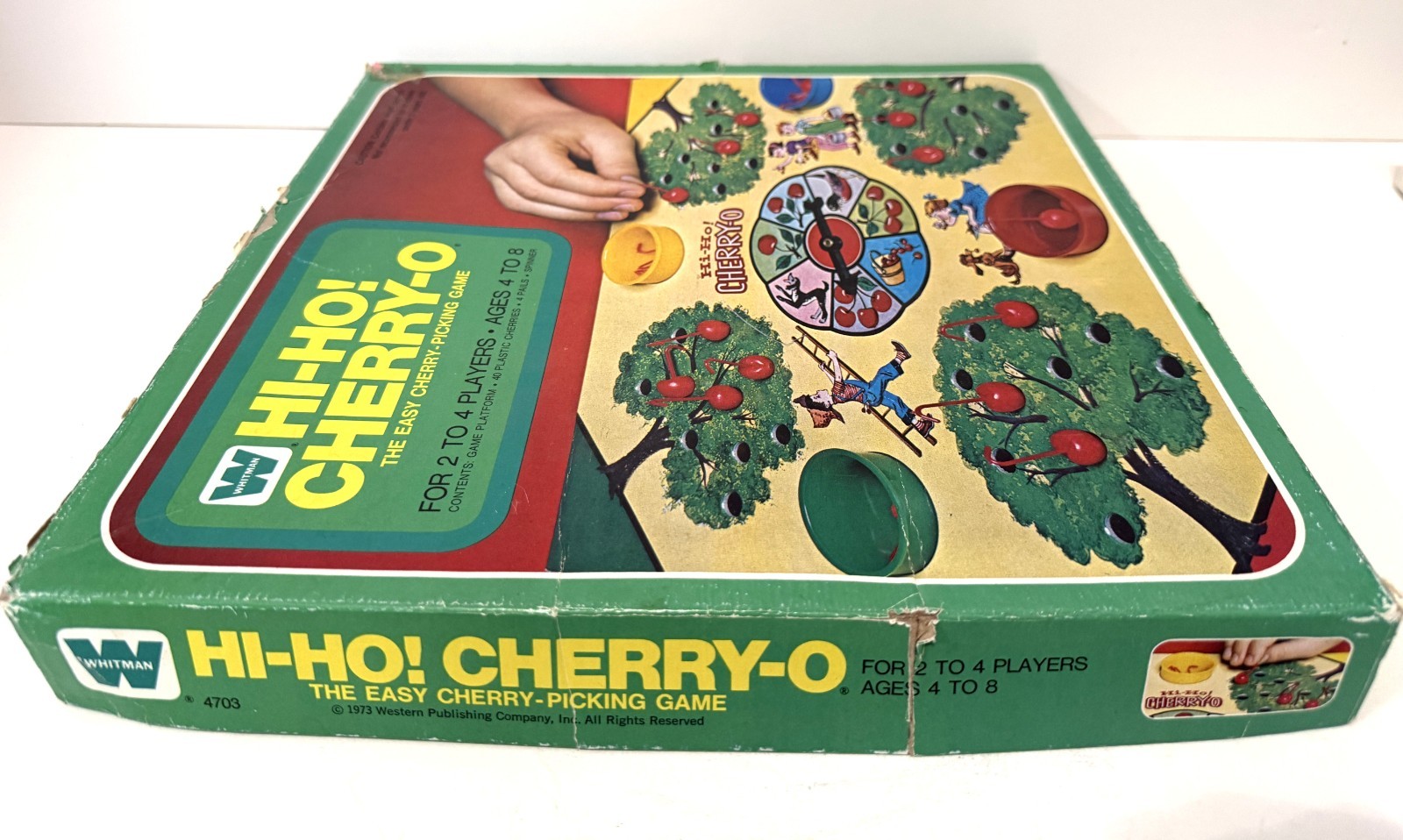 Vintage HI-HO! CHERRY-O GAME w/ Hooked Cherries Whitman 1973 Near COMPLETE