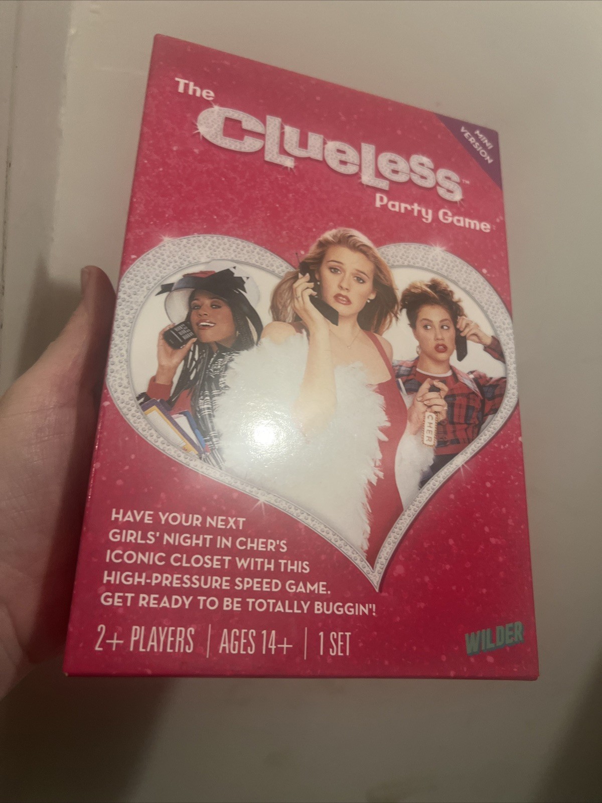 Wilder The Clueless Party Game Complete Set Card Game & Spinner 3-6 Players 17+