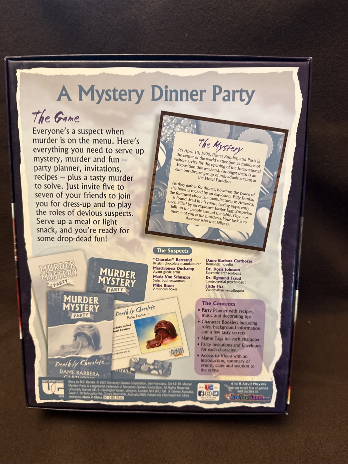 New Murder Mystery Party – Death By Chocolate – Mystery Dinner Party Game