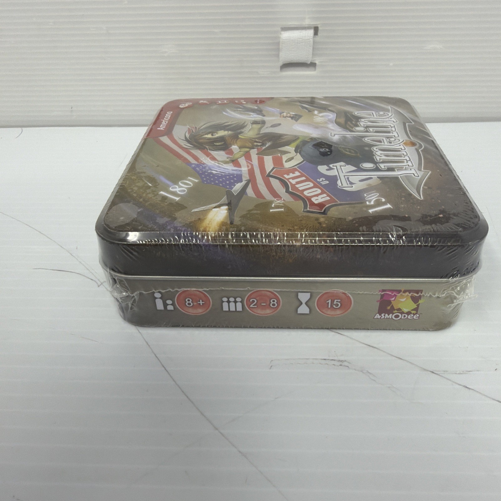 Timeline Americana Asmodee Card Trivia Game Tin SEALED FREE SHIPPING