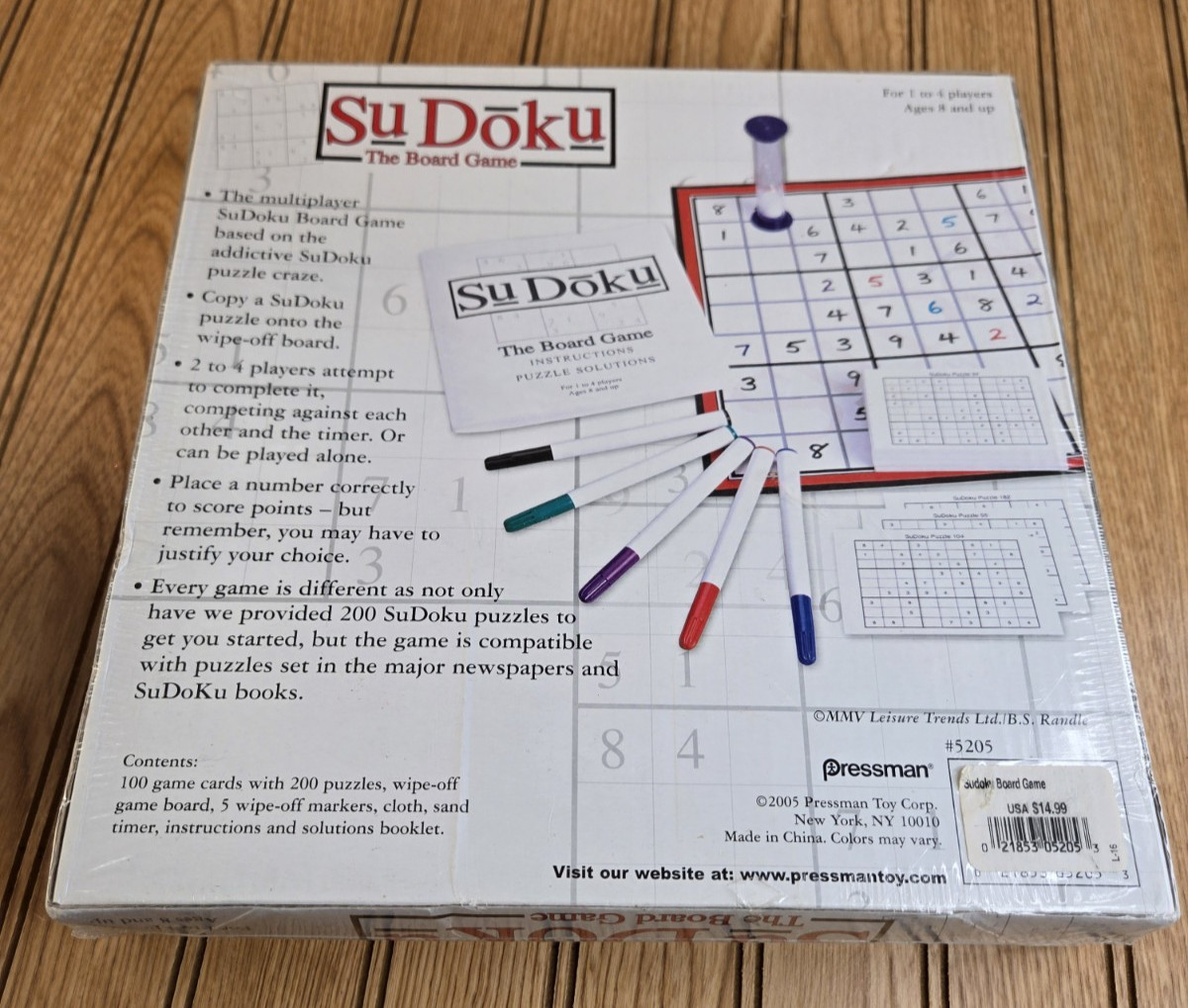 Sudoku The Board Game Excellent Complete Ages 8 & Up