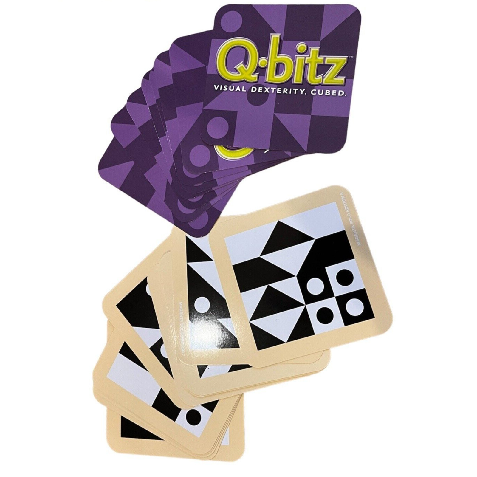 Q-bitz Solo Magenta Edition – Mindware Visual Cubed Game Puzzle Purple pre owned