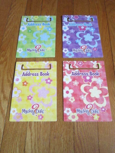 Milton Bradley Mystery Date Game 1999/2000 Replacement Part 4 ADDRESS BOOKS