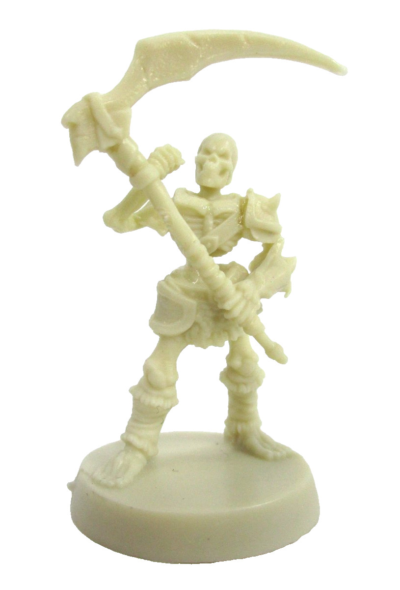 HeroQuest: 4x SKELETON Minis & Cards NEW!!