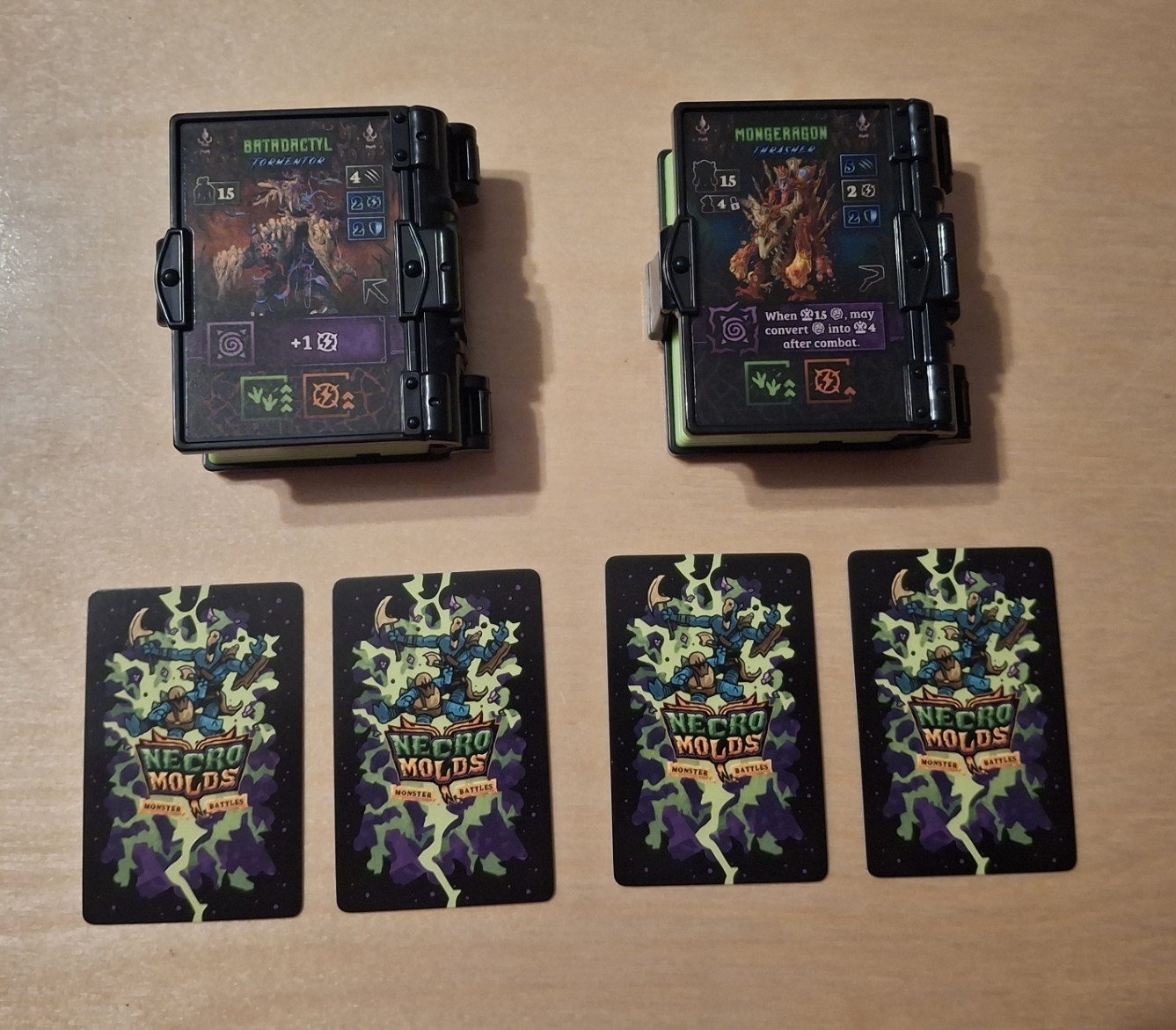 Necromolds MONSTER PACK 2: BATADACTYL and MONGERAGON Game Expansion (No Box)