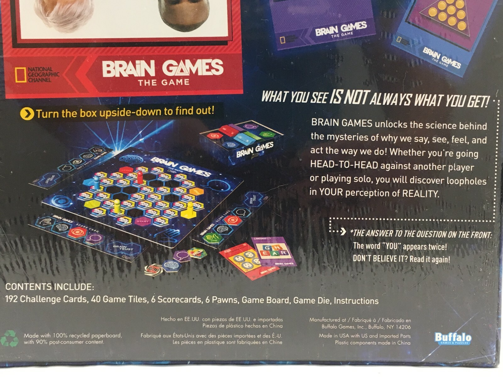 Brain Games The Game National Geographic Buffalo Mind Fooled New Sealed NIB