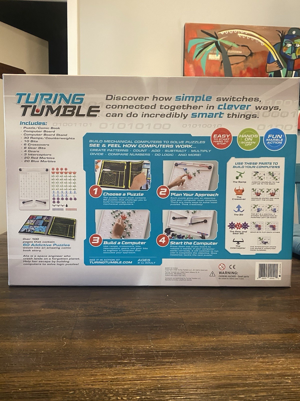 *Open Box* Turing Tumble Build Marble-Powered Computers Coding Anime School Game