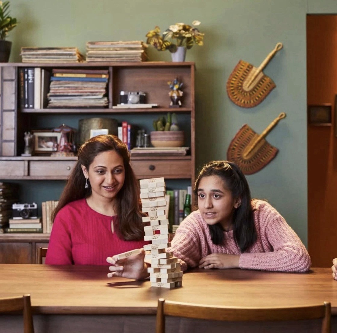 Jenga Classic Game Genuine Hardwood Blocks Stacking Tower Game For 1 Or More New