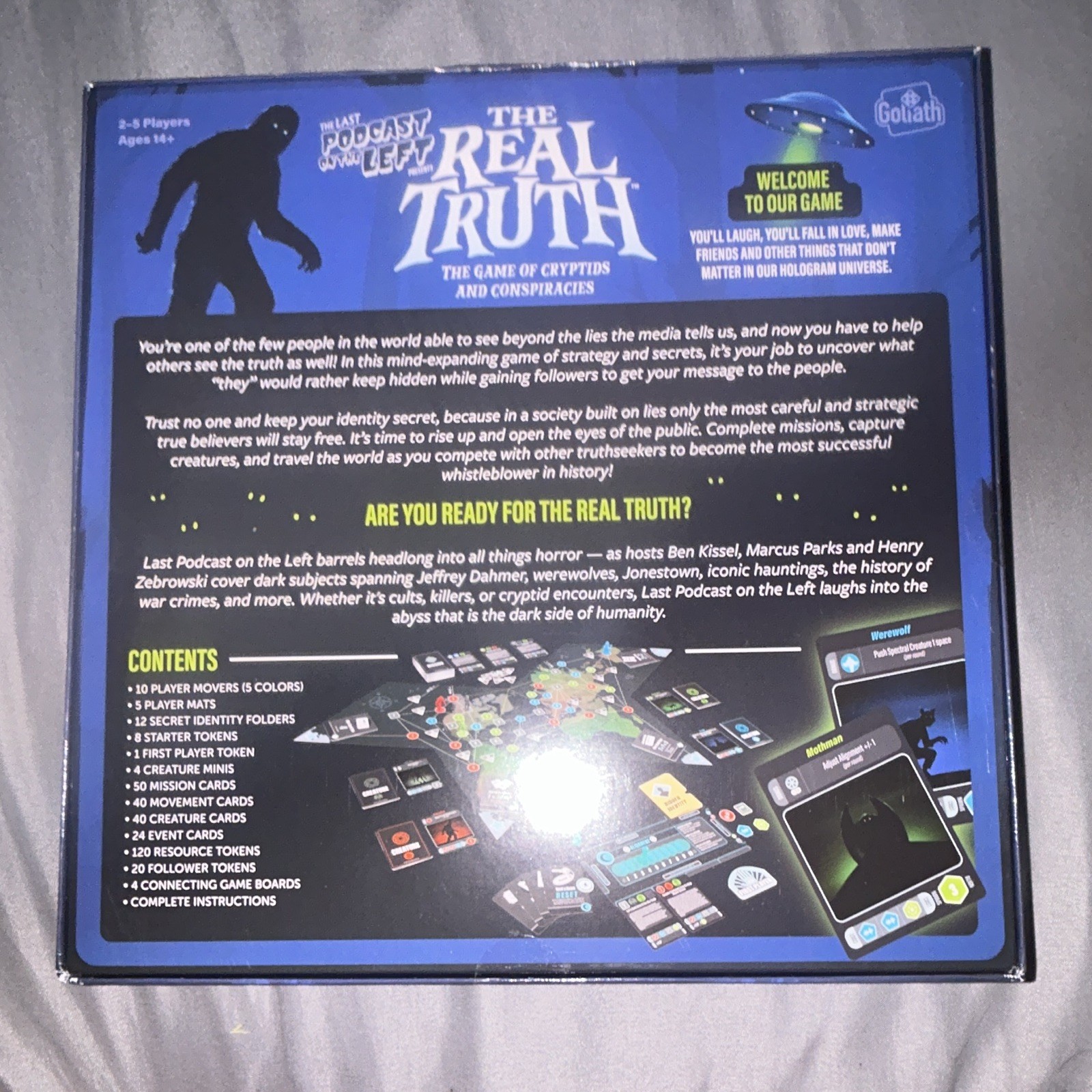 Goliath The Real Truth Cryptids Board Game Cards 2-5 Players Ages 14+