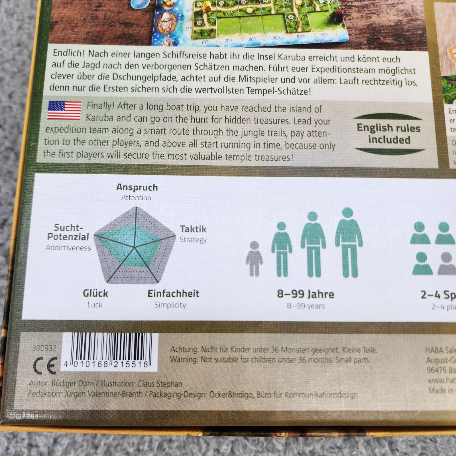 Karuba Board Game, Award Winning Haba Game Age 8+ 100% Complete VGC