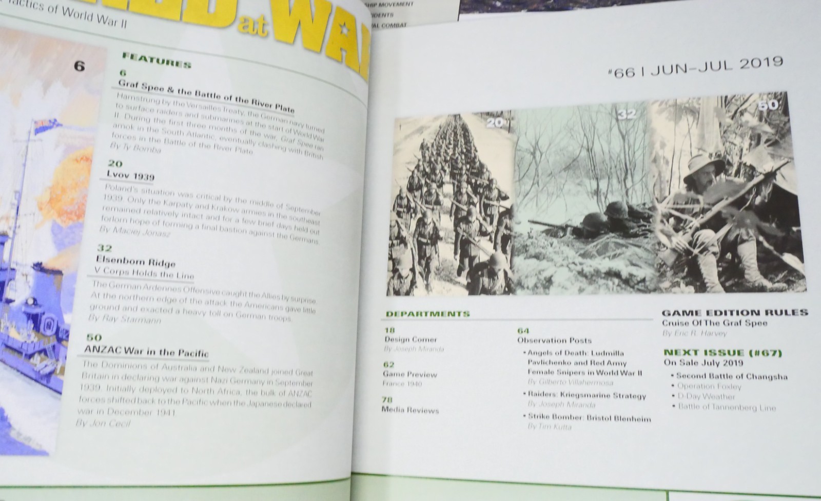 World at War 66, Cruise of the Graf Spee, Solitaire Game, Complete Punched