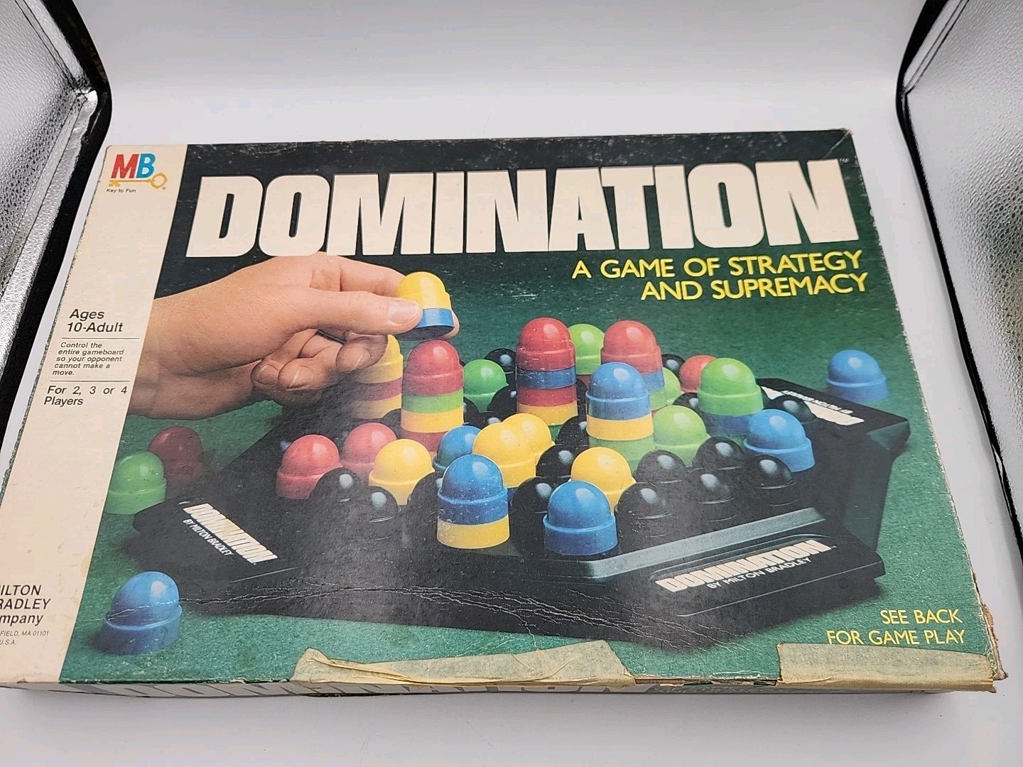 Vintage 1982 Domination Board Game Milton Bradley Complete