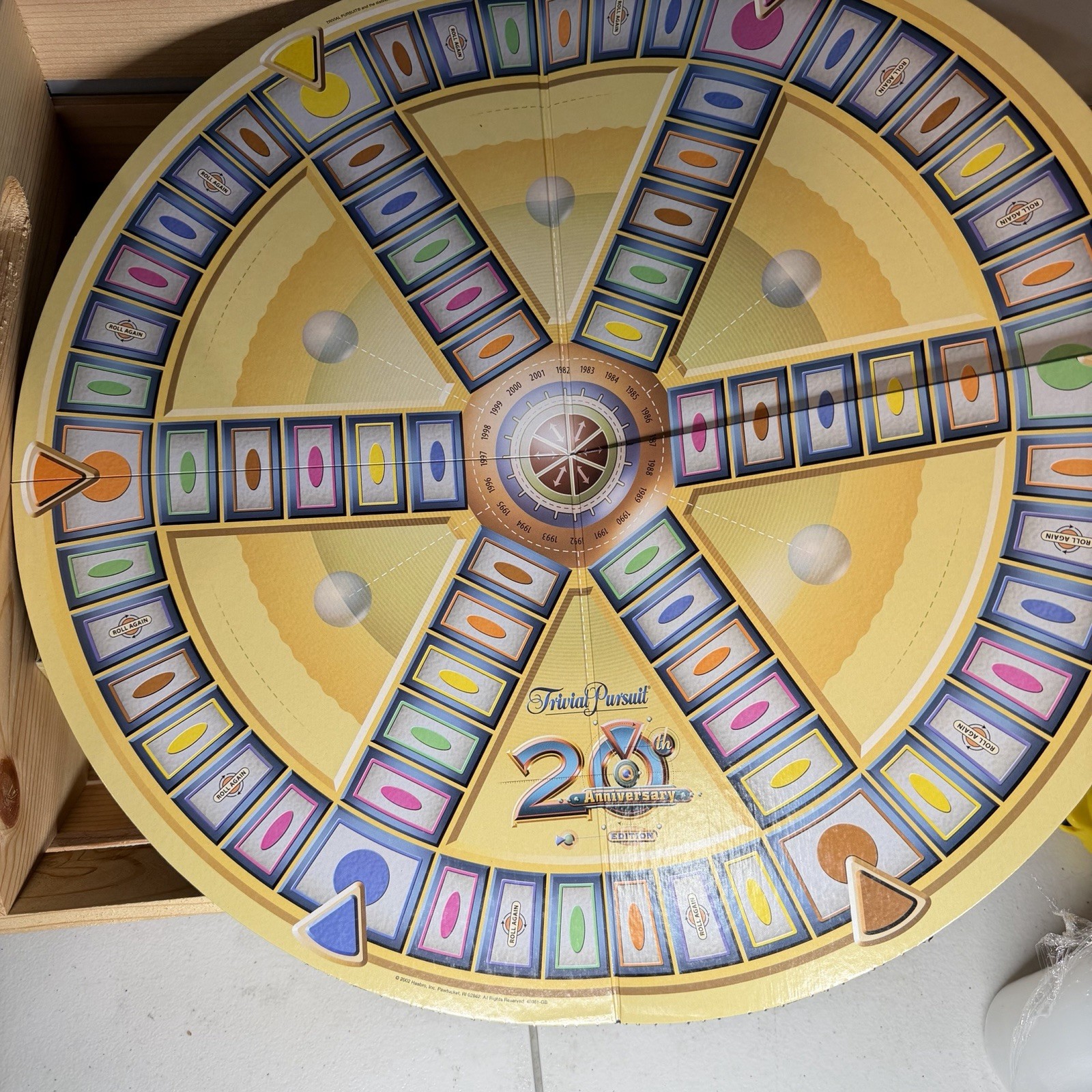 Trivial Pursuit Board Game 20th Anniversary Special Deluxe Trivia 2002 Complete