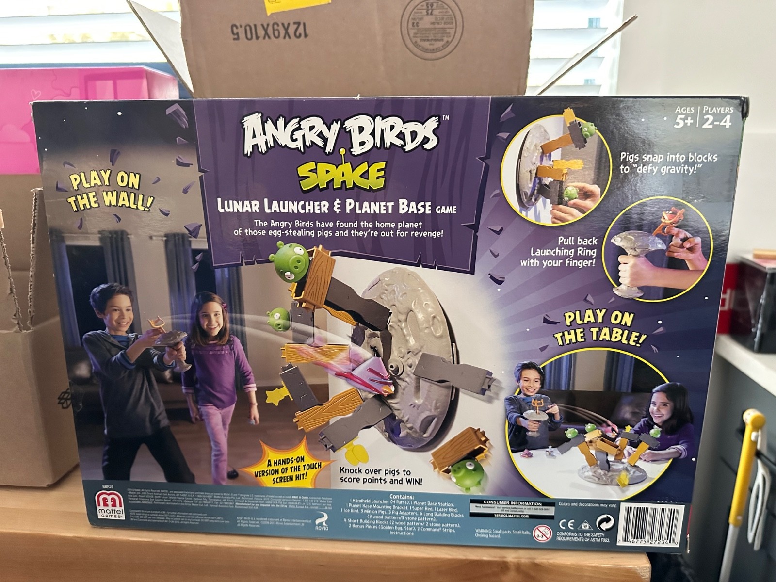 NEW Angry Birds Space Lunar Launcher & Planet Base Game – 2013 Mattel Games