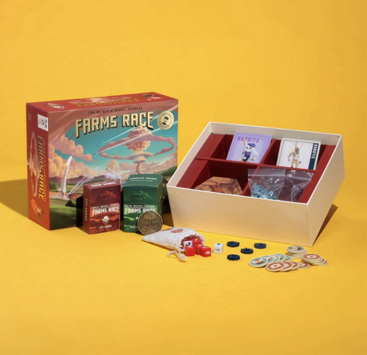 Brand New Farms Race Deluxe Edition Medium Brow Board Games Box Family Night
