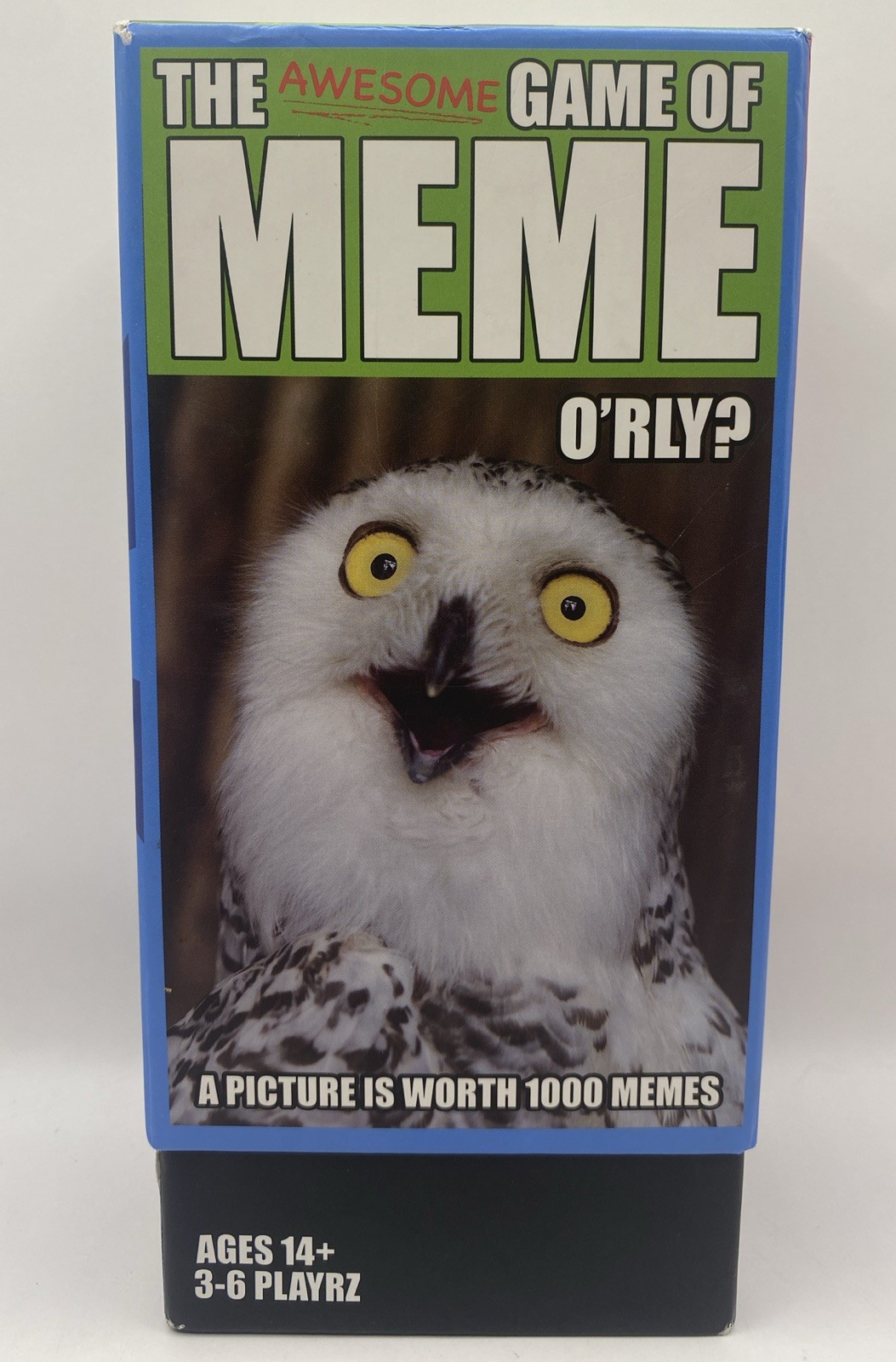 The Awesome Game of Meme Word Cards Game Box Ages 14+ 3-6 Players Cardinal BNIP